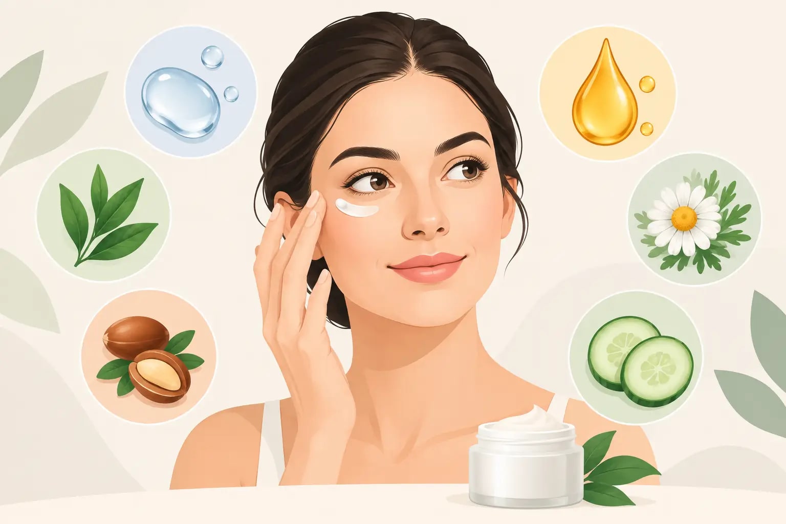 Editorial eye care image for Eye Cream Ingredients That Match Your Concern