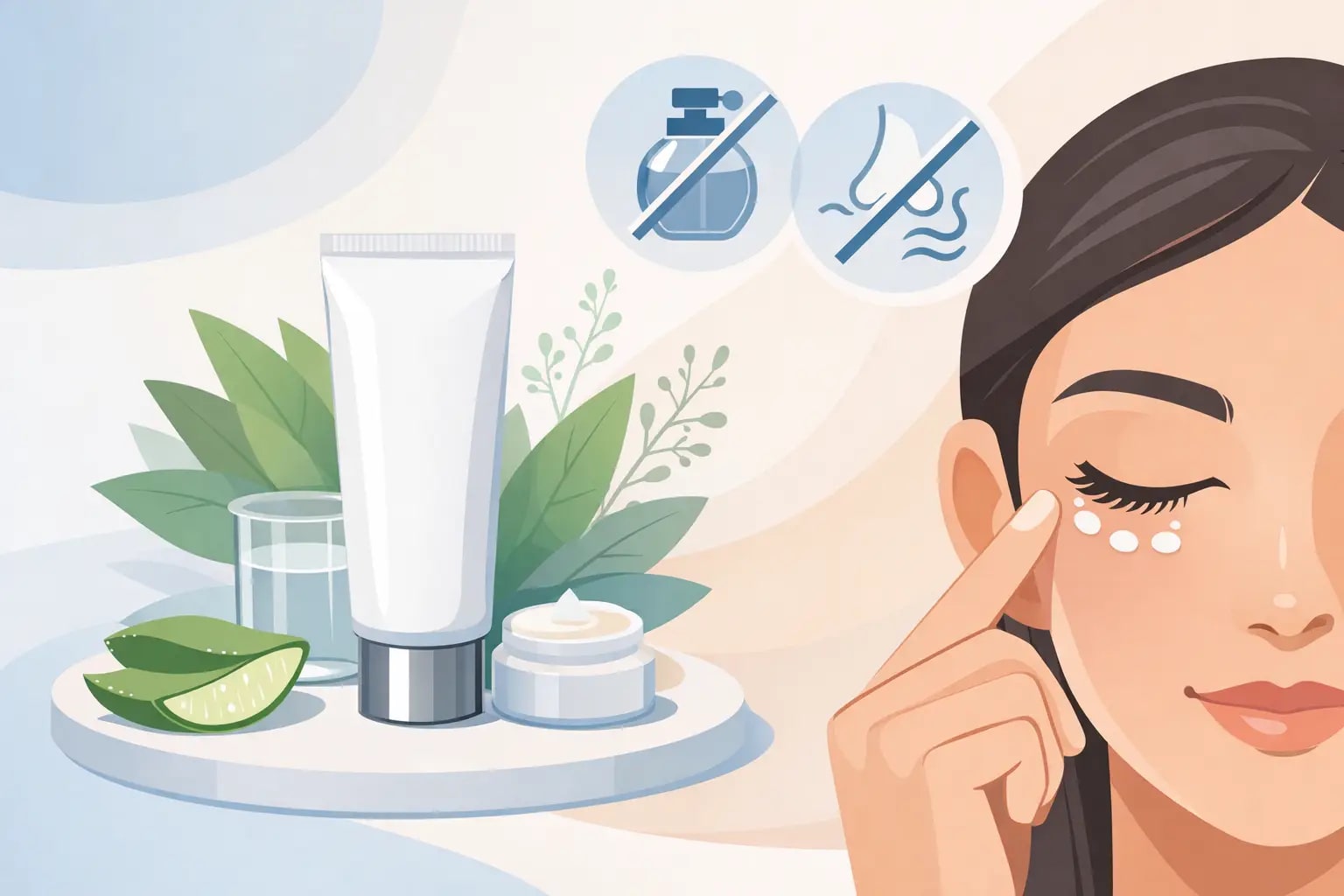 Editorial eye care image for Fragrance Free Eye Cream: Is It Right for You?