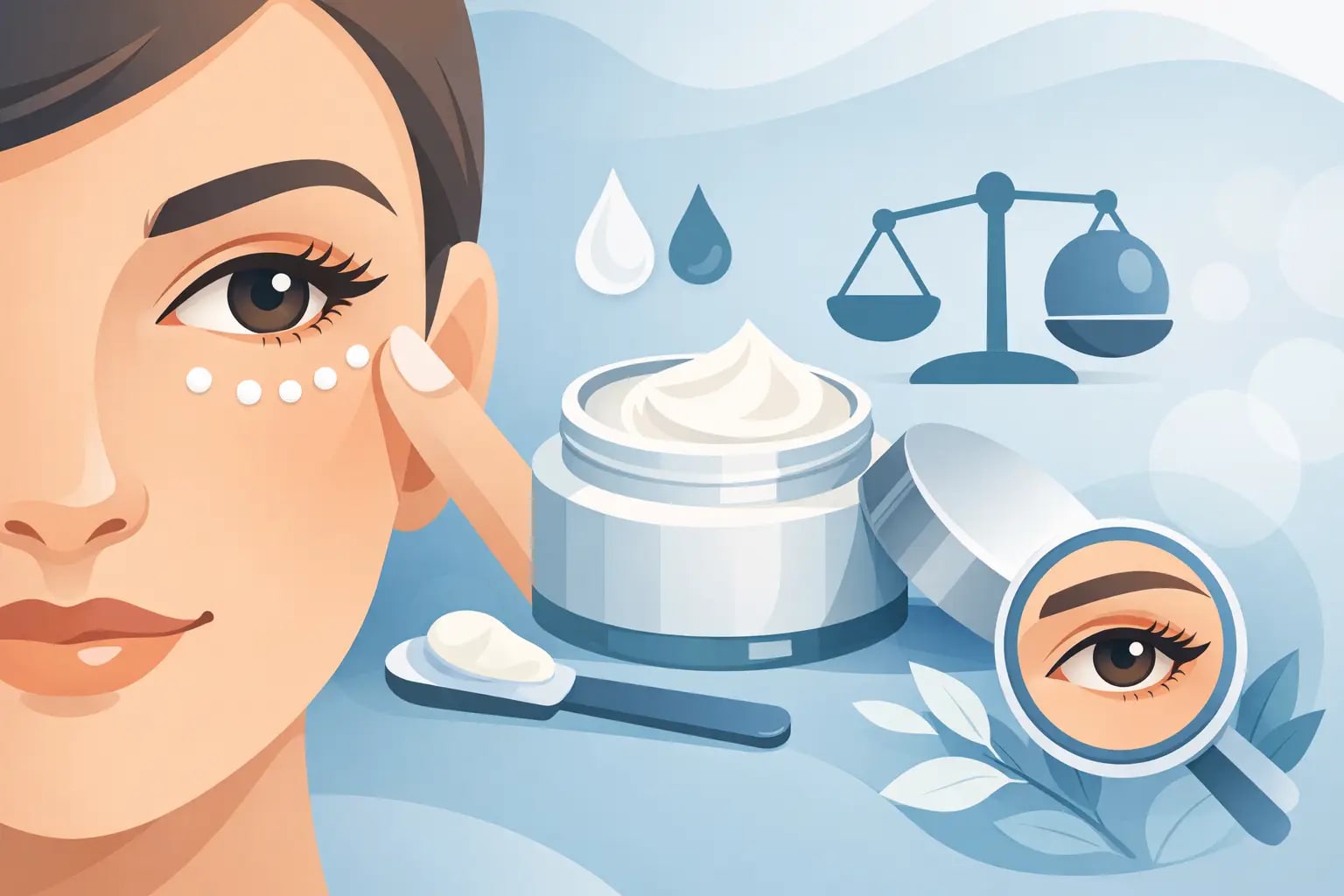 Editorial eye care image for How Much Eye Cream to Use for Better Results