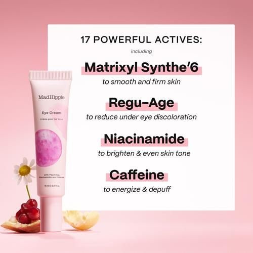 Mad Hippie Eye Cream - Anti-Aging Under Eye Cream For Dark Circles And Puffiness With Niacinamide, With Skin-Brightening Vitamin C, 0.5 Oz, view 3