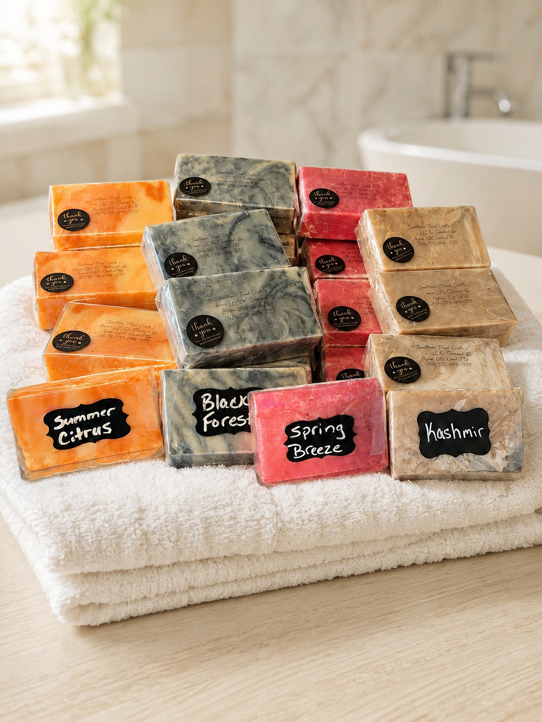 Southern Twist handmade soap collection