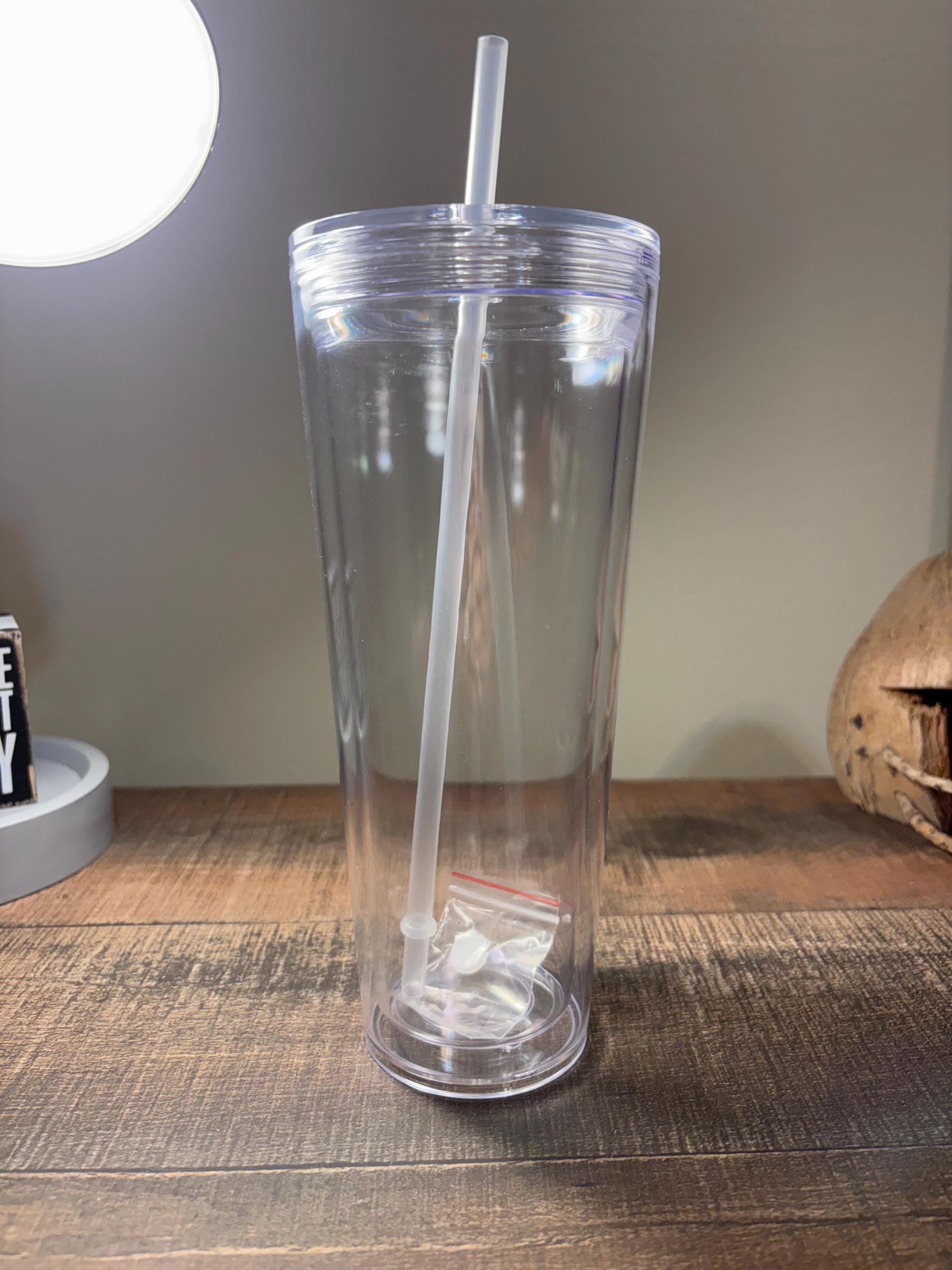 24oz Acrylic Snow Globe Tumbler | Handmade Custom Snowglobe Cup | Gift for Her