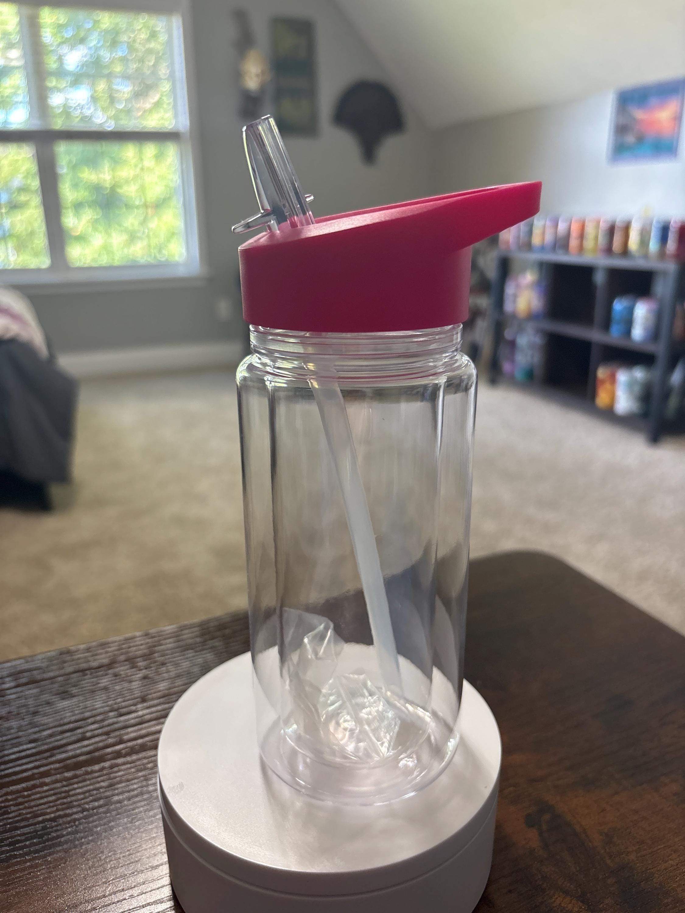 12oz Kids Snow Globe Tumbler | Flip Top Spill Proof Glitter Cup | Handmade Kids Gift