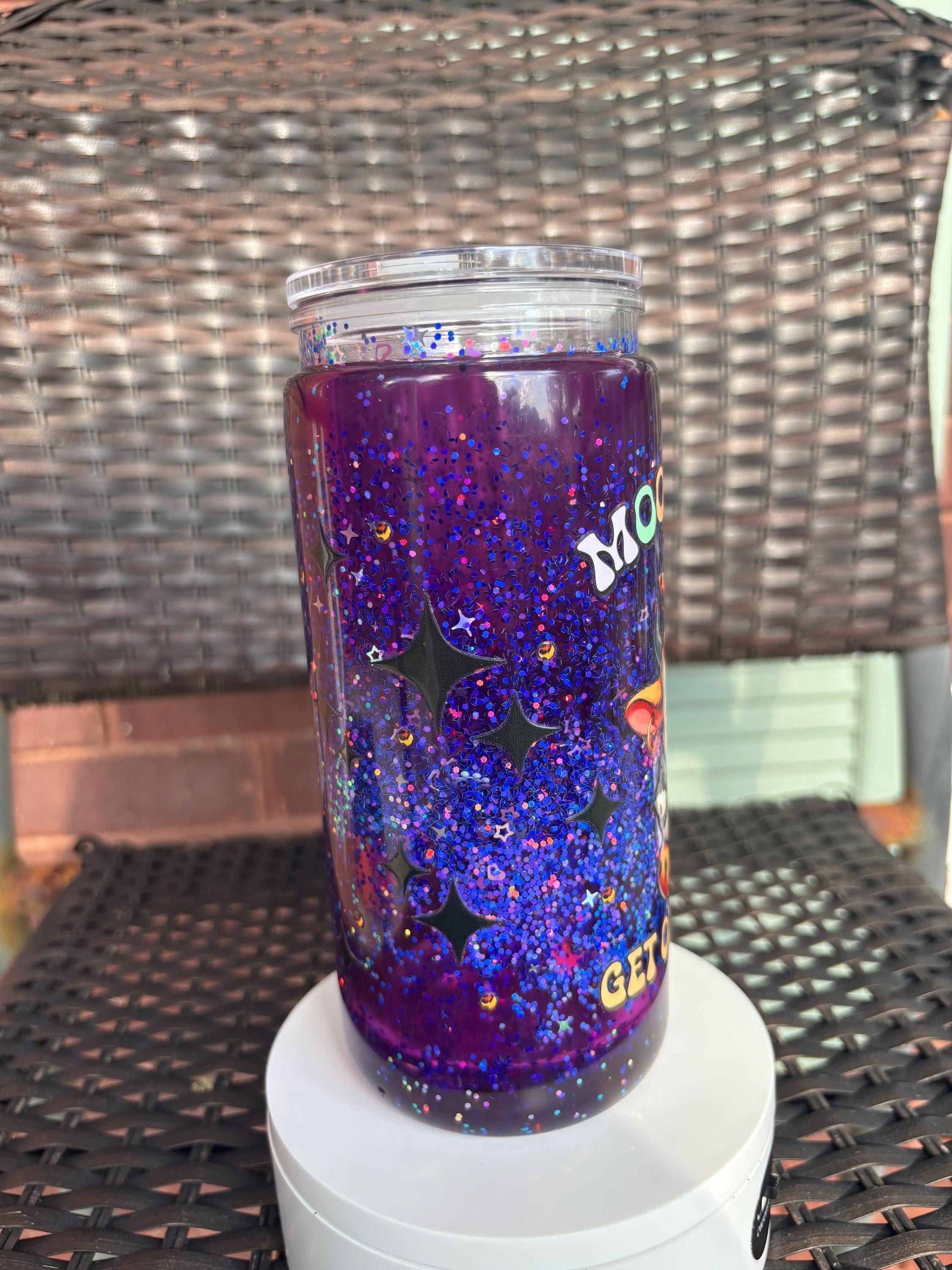 Moo Bitch Get Out The Way Lava Snow Globe Tumbler | 20oz Handmade Sacastic Tumbler