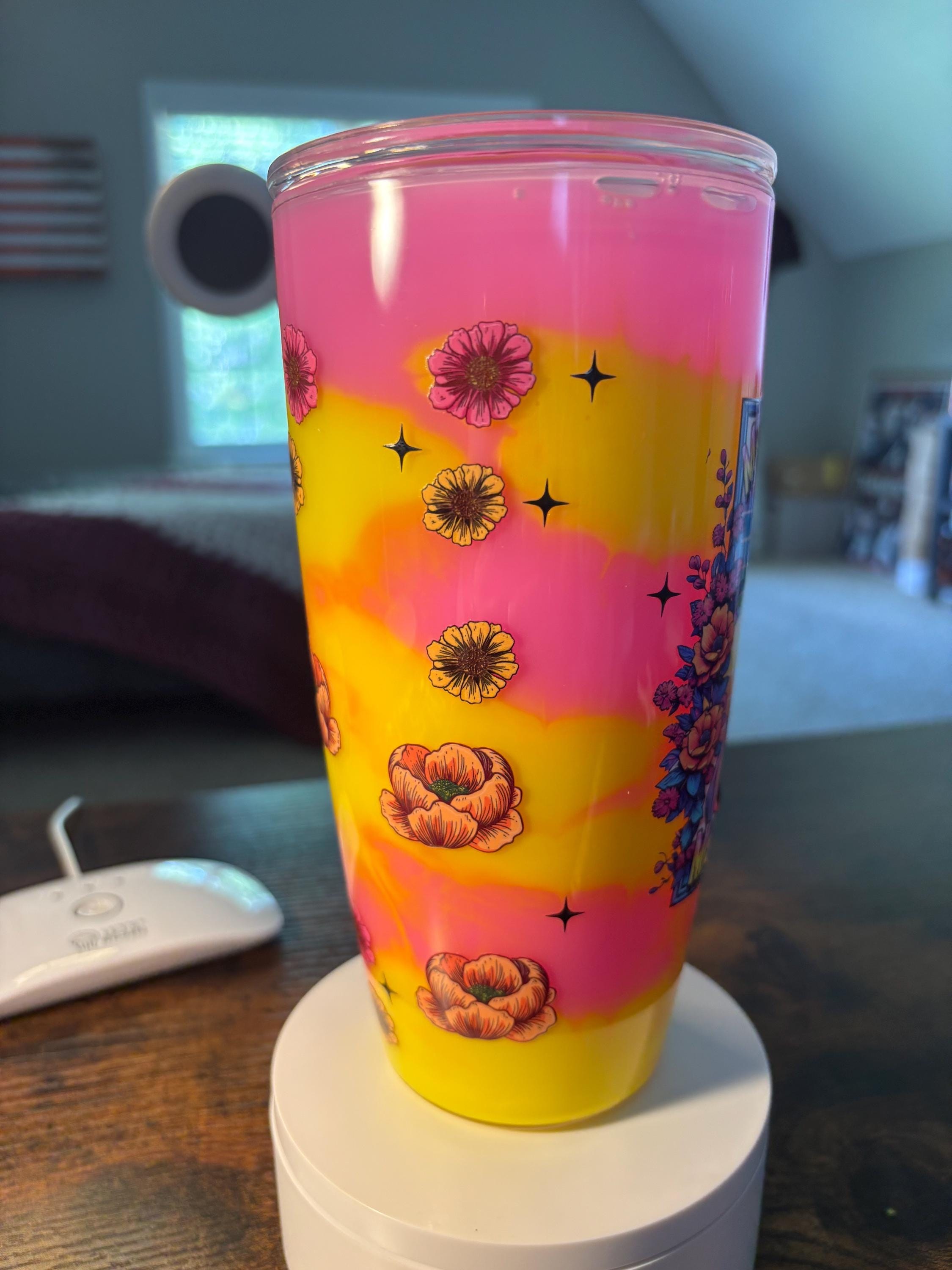 Skeleton Motherhood Snow Globe Tumbler | 24oz Fat Milkshake Cup