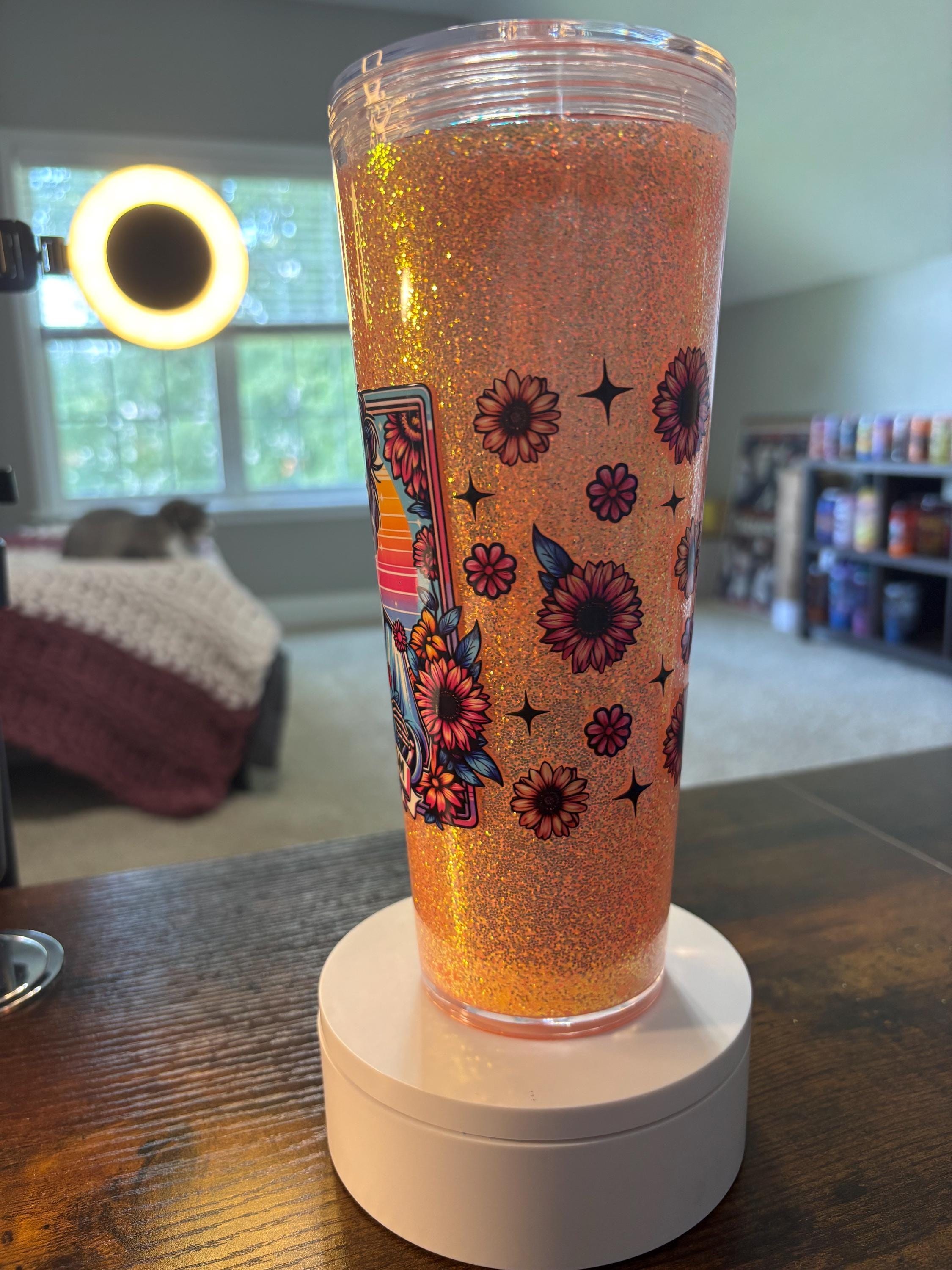 The Mom Skeleton Snow Globe Tumbler | Glitter Handmade Cup | Funny Spooky Mom Gift