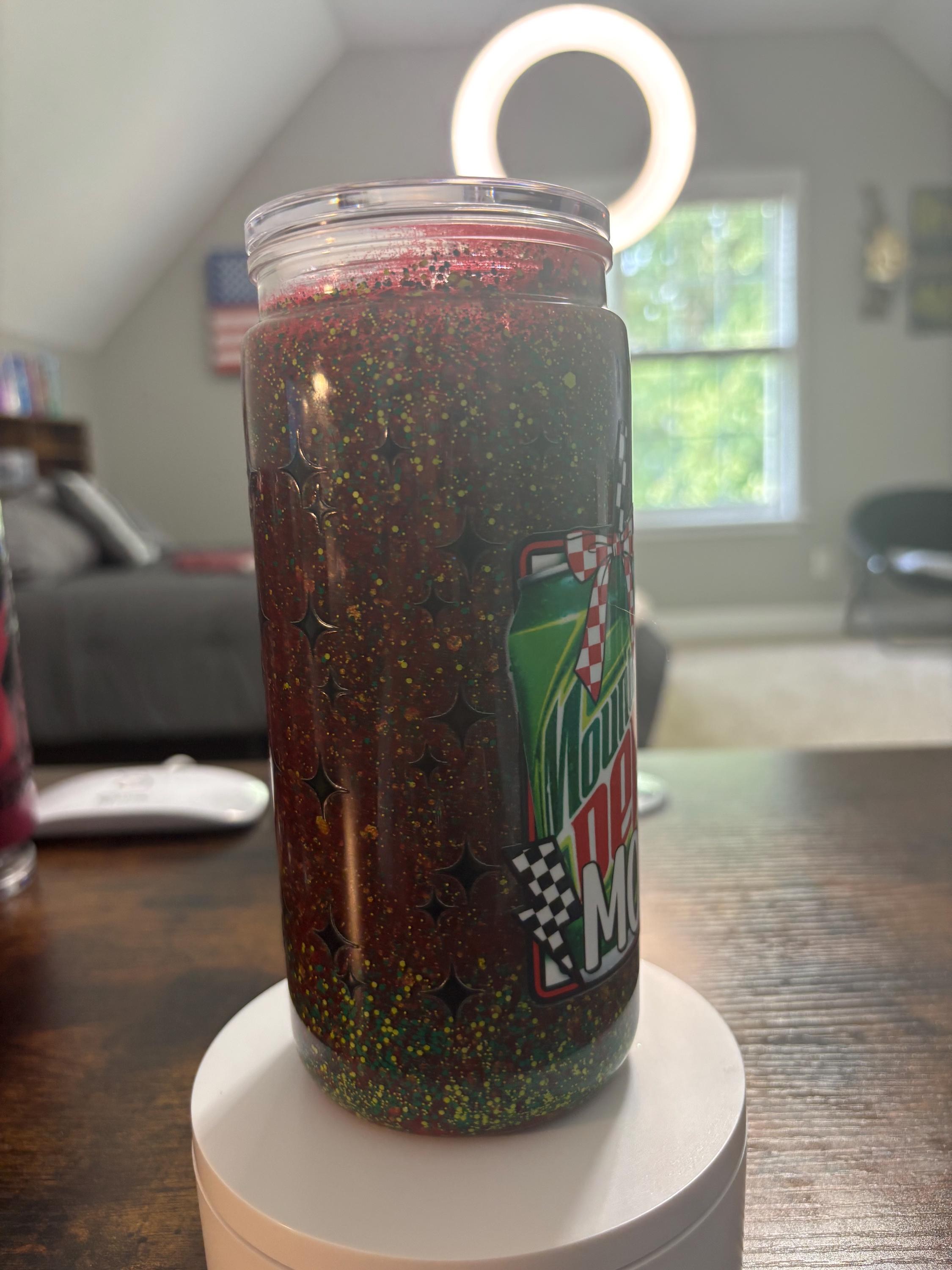 Suspect Runs on Soda Snow Globe Tumbler | 20oz Handmade Funny True Crime Cup