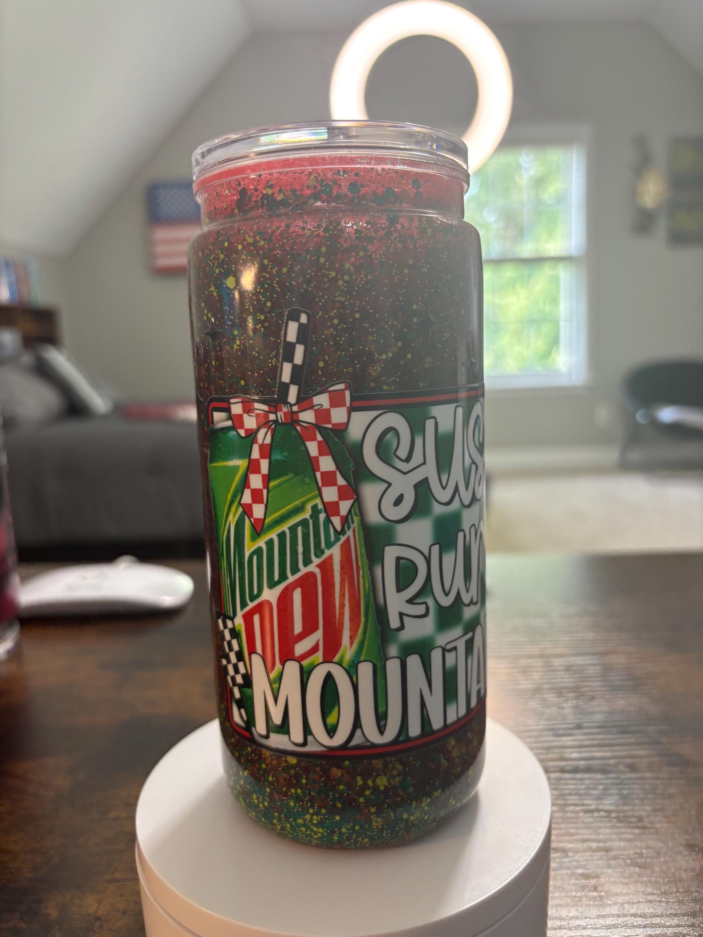 Suspect Runs on Soda Snow Globe Tumbler | 20oz Handmade Funny True Crime Cup