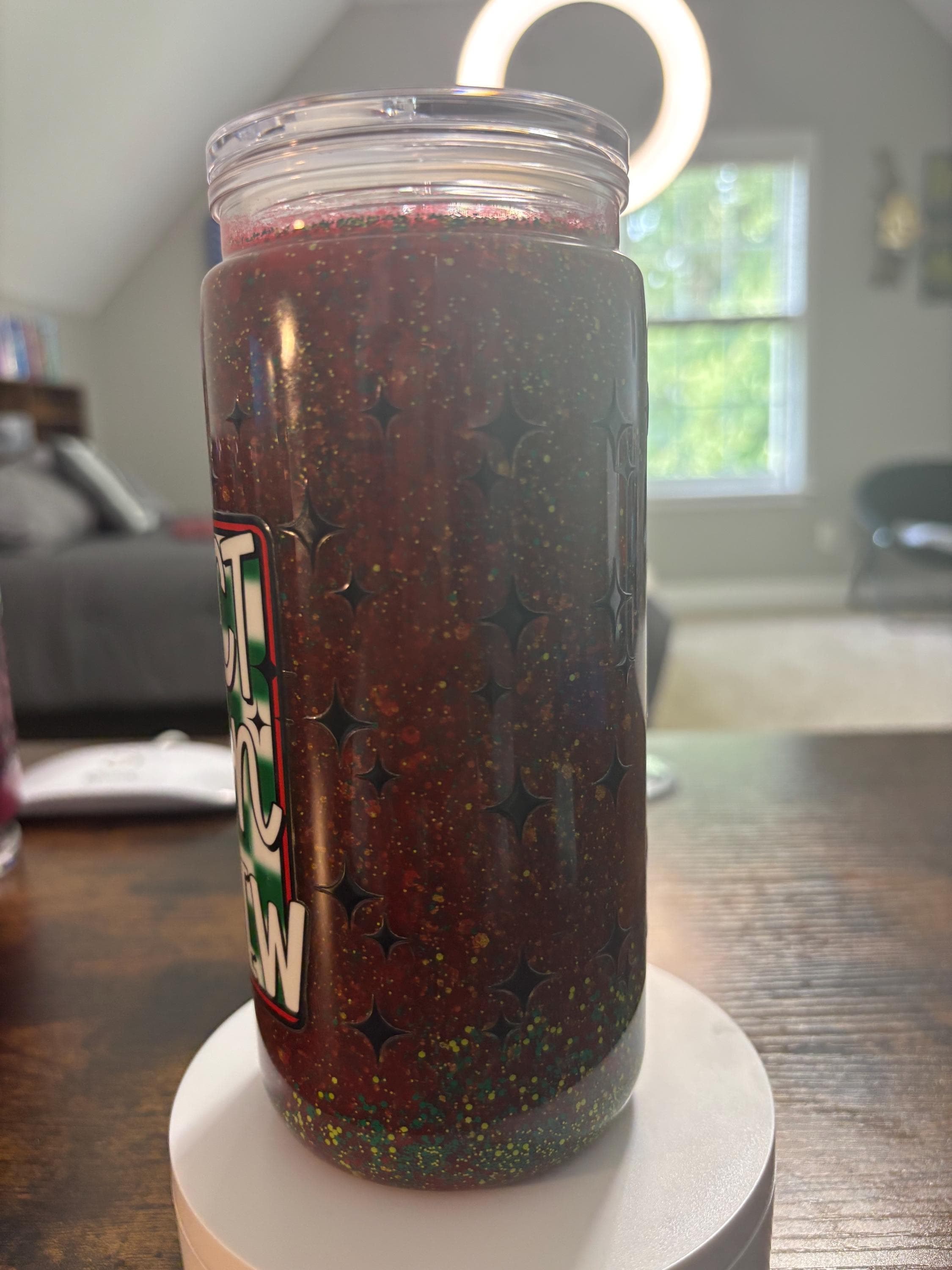 Suspect Runs on Soda Snow Globe Tumbler | 20oz Handmade Funny True Crime Cup
