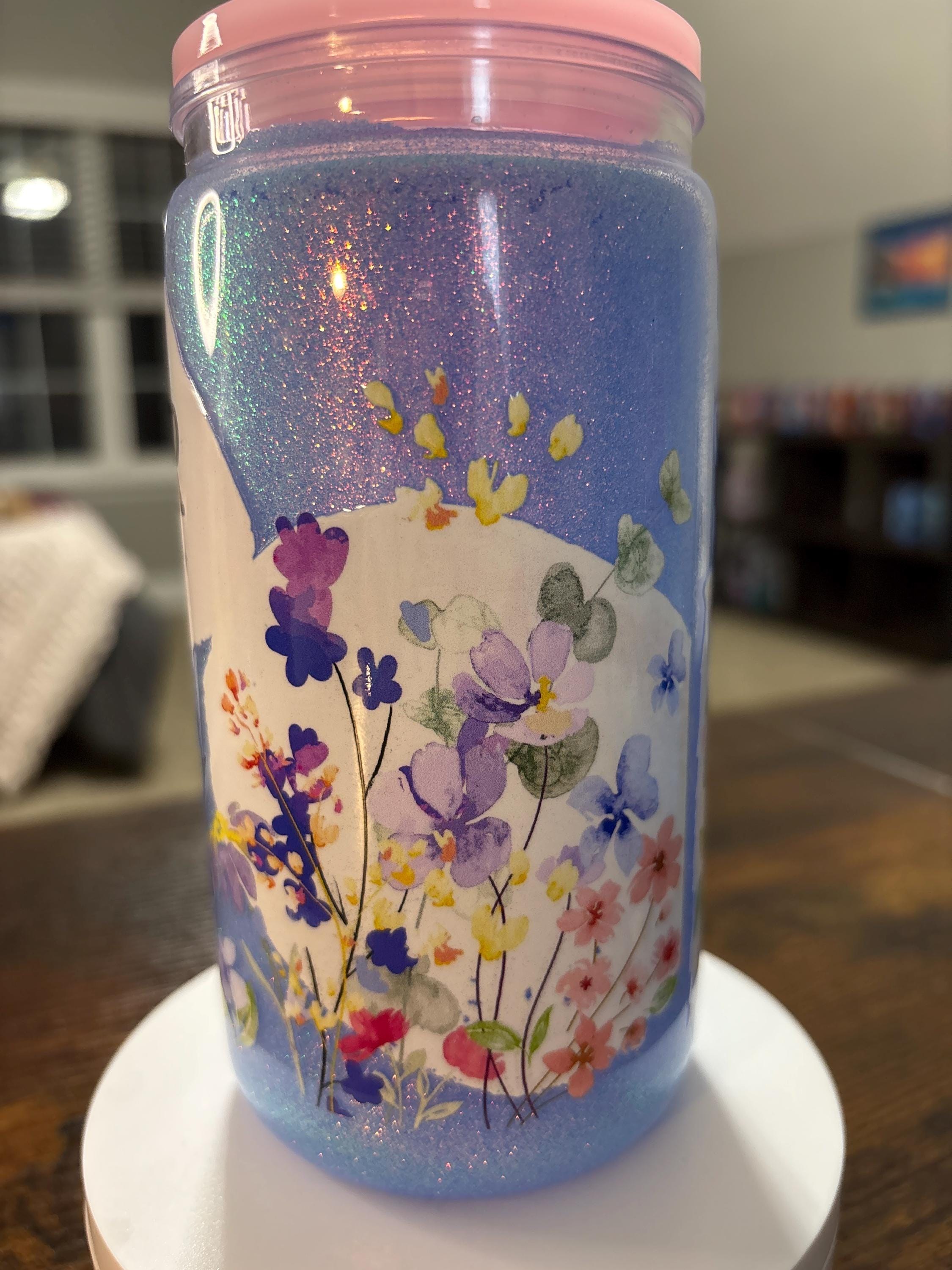 Let Your Light Shine Matthew 5:16 Snow Globe Tumbler | Handmade Bible Verse Cup
