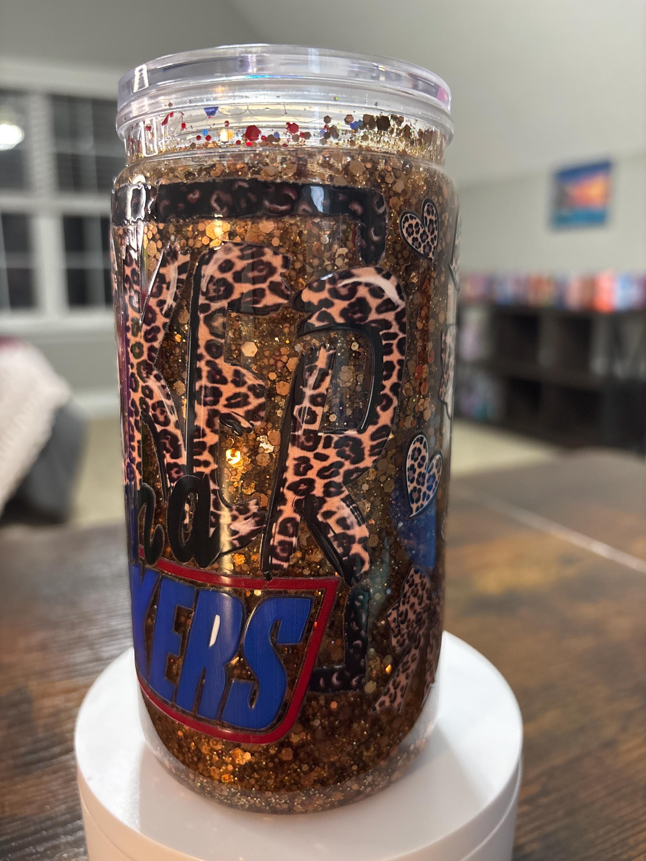 Thicker Than a Snickers Snow Globe Tumbler | Handmade Funny Body Positive Cup