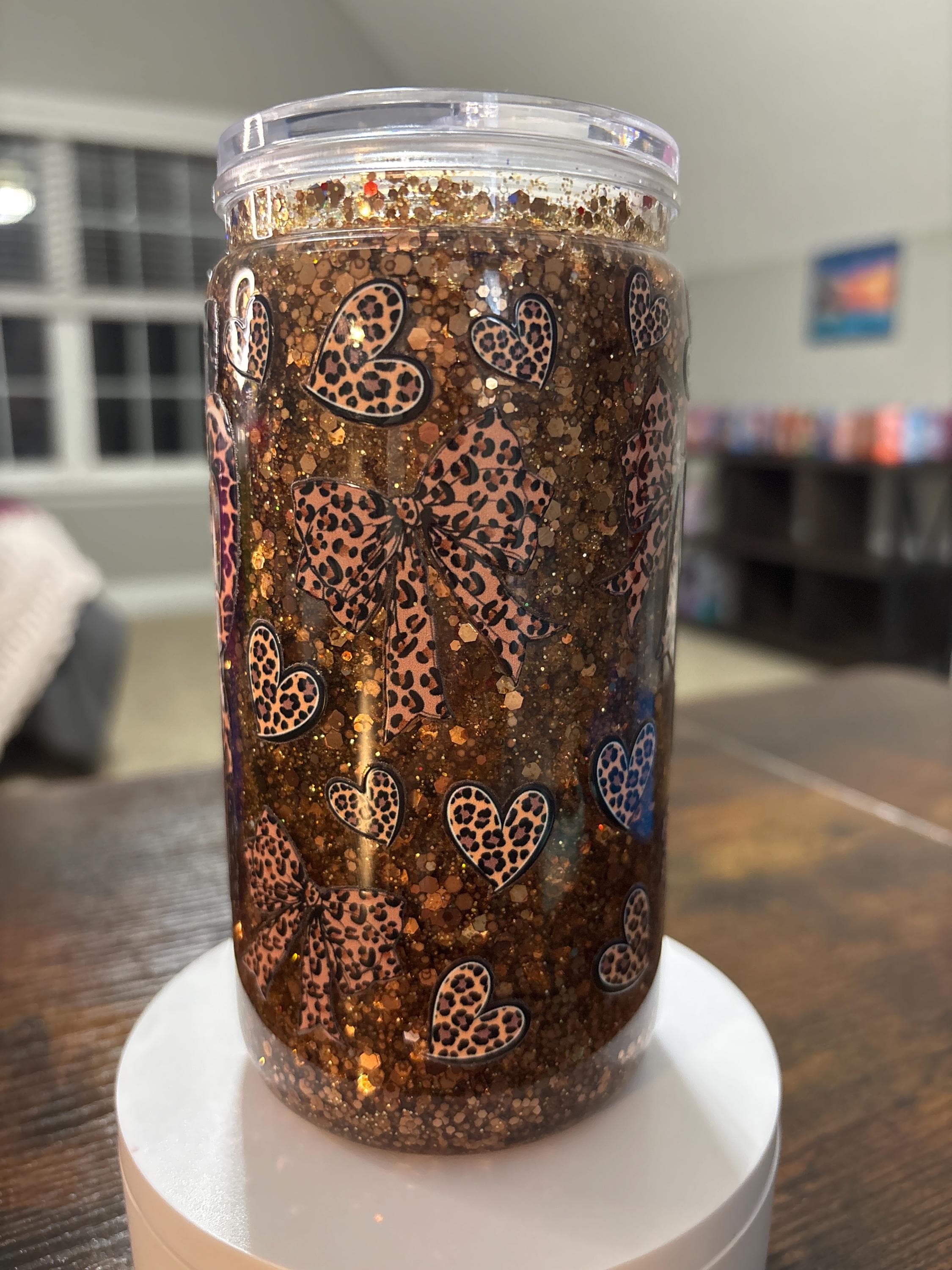 Thicker Than a Snickers Snow Globe Tumbler | Handmade Funny Body Positive Cup
