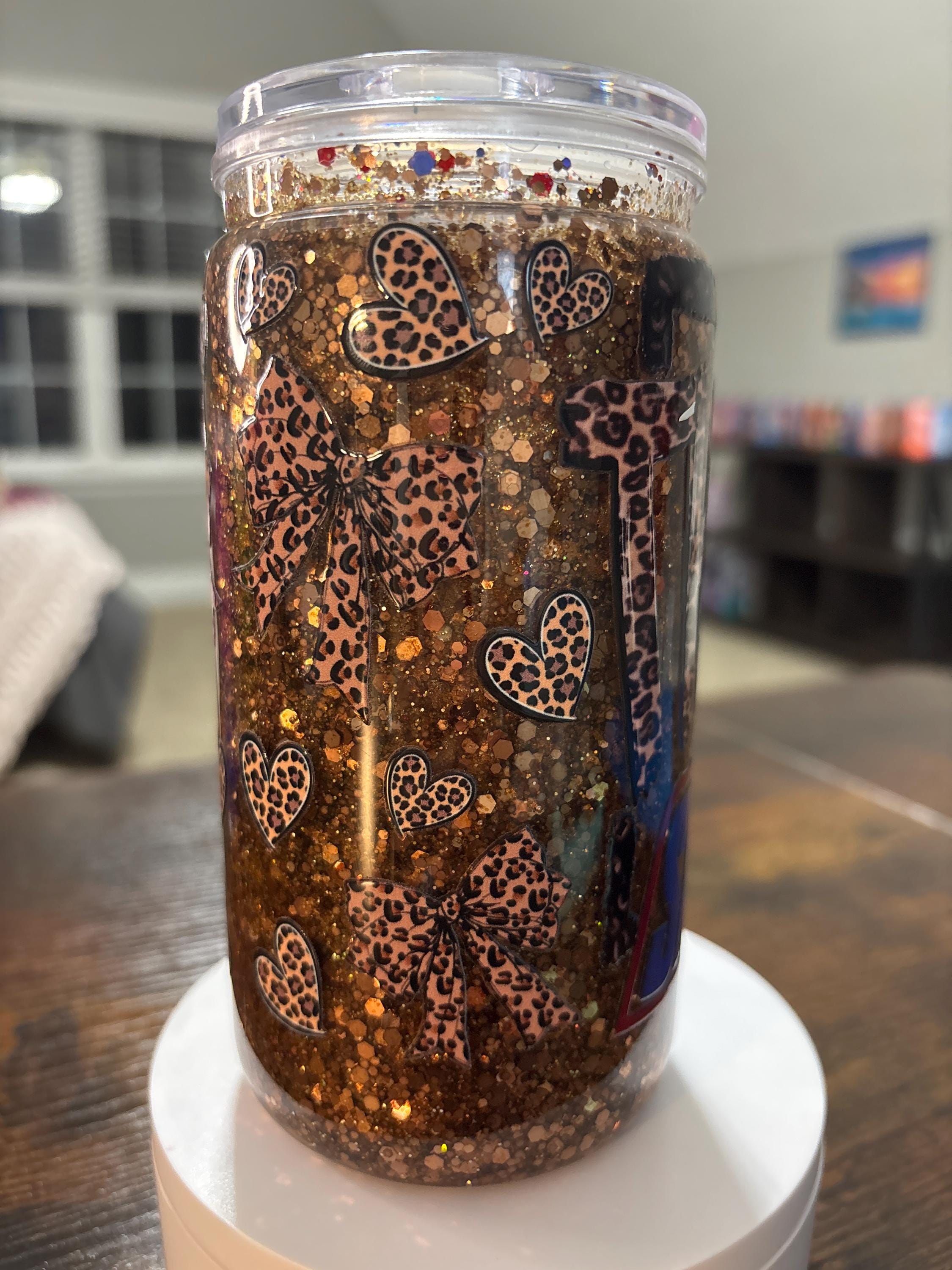 Thicker Than a Snickers Snow Globe Tumbler | Handmade Funny Body Positive Cup