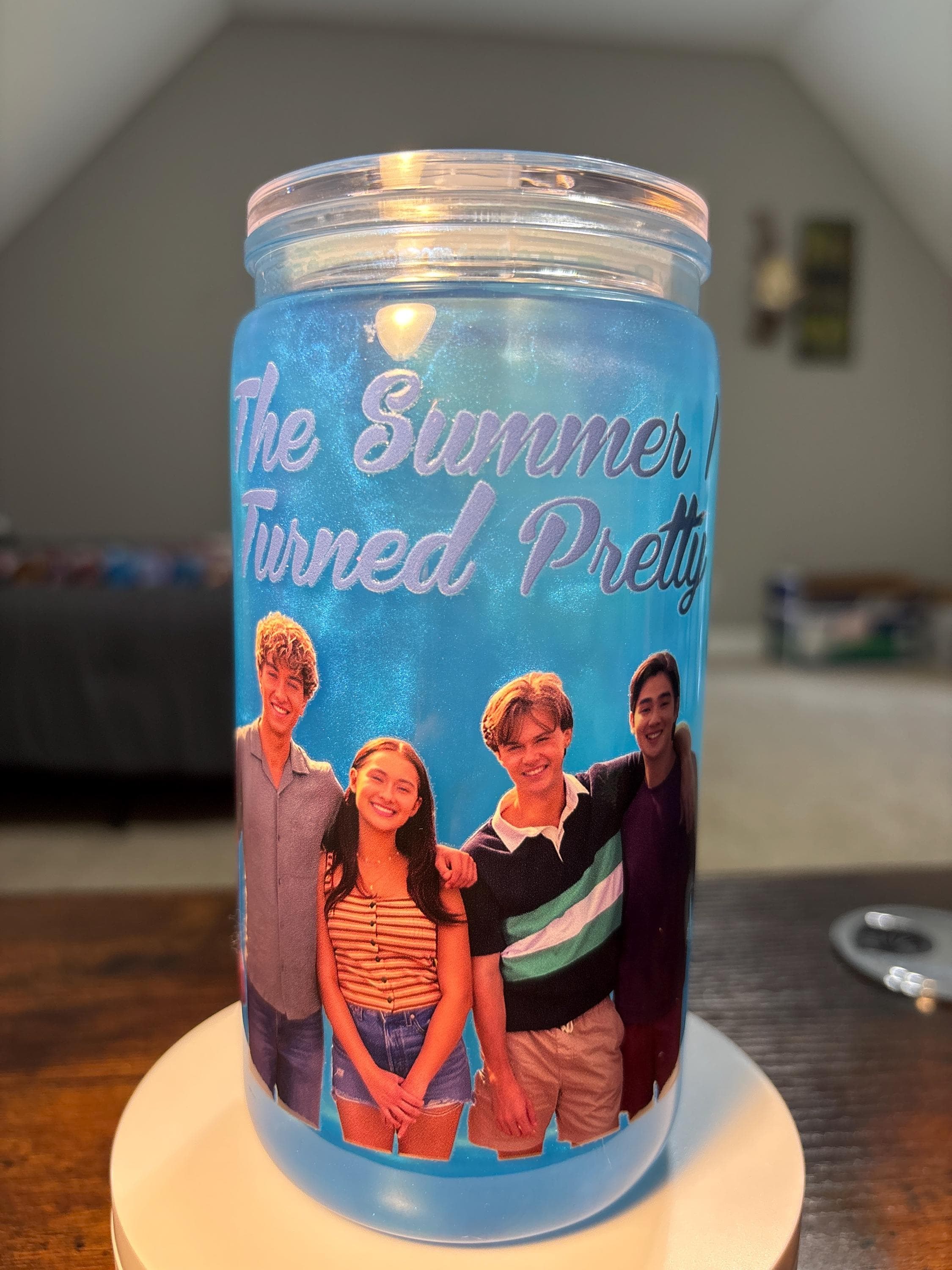 The Summer I Turned Pretty Snow Globe Tumbler | 16oz Handmade Bookish TV Fan Cup