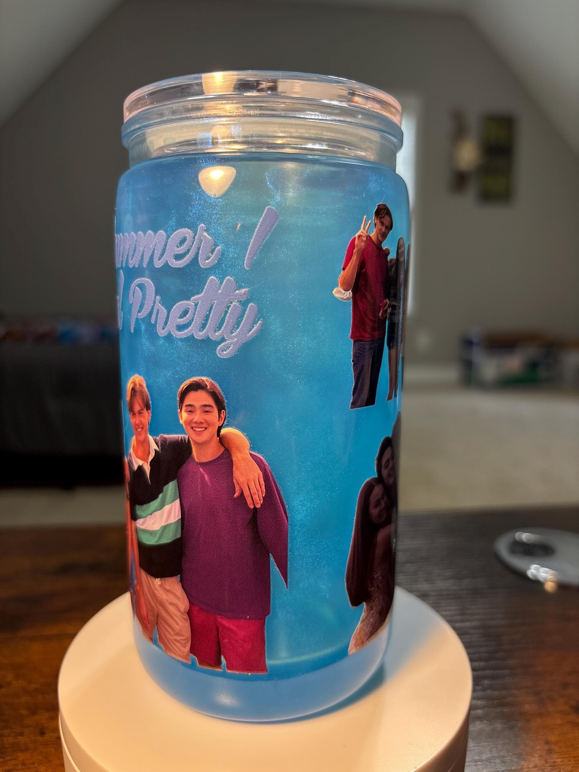 The Summer I Turned Pretty Snow Globe Tumbler | 16oz Handmade Bookish TV Fan Cup