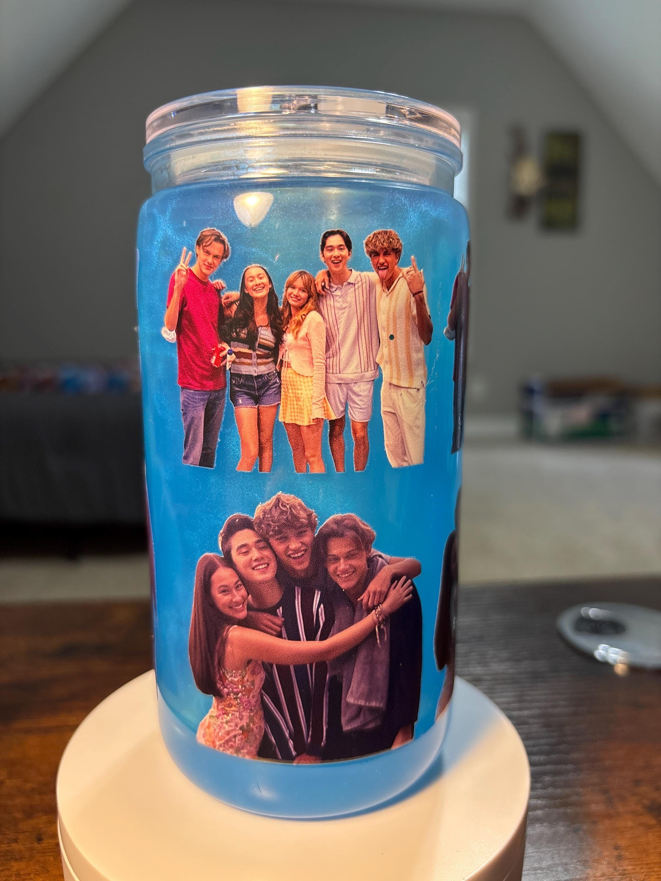 The Summer I Turned Pretty Snow Globe Tumbler | 16oz Handmade Bookish TV Fan Cup
