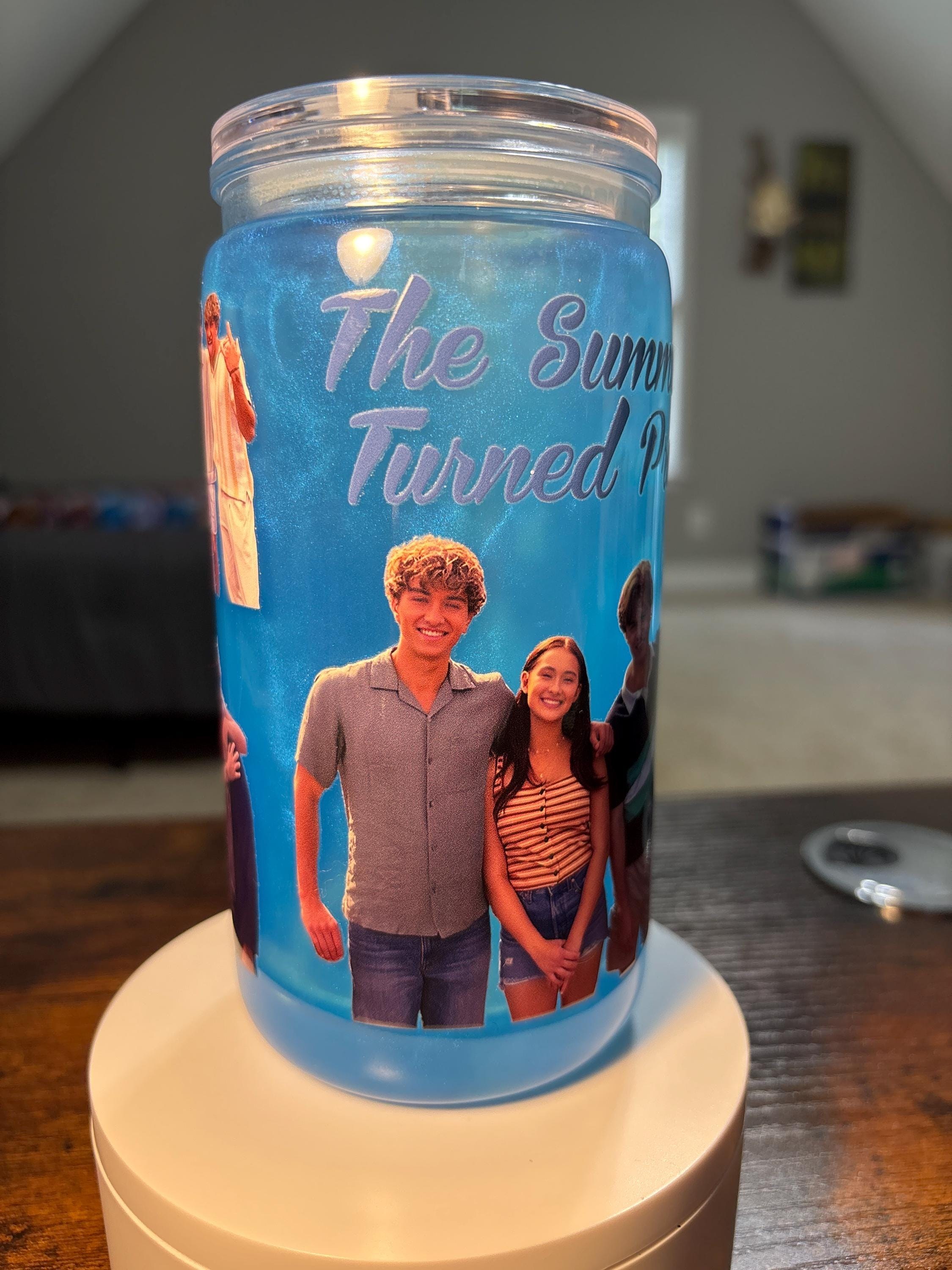 The Summer I Turned Pretty Snow Globe Tumbler | 16oz Handmade Bookish TV Fan Cup