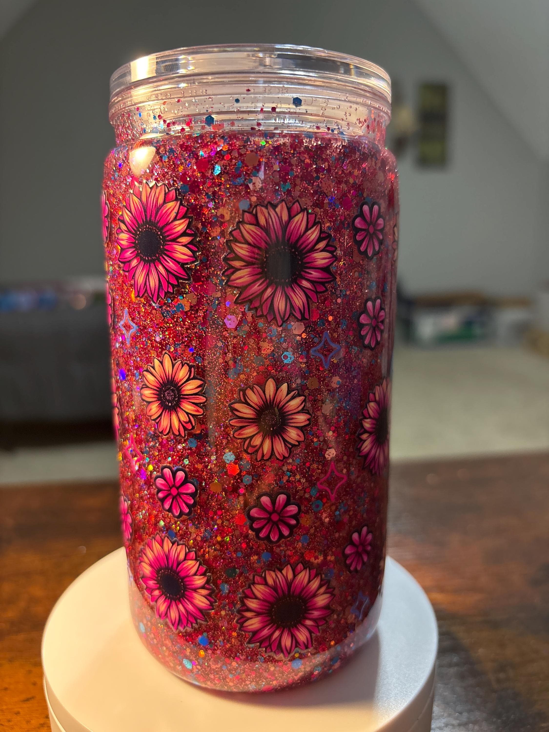 Good Moms Say Bad Words Snow Globe Tumbler | 16oz Handmade Funny Mom Cup