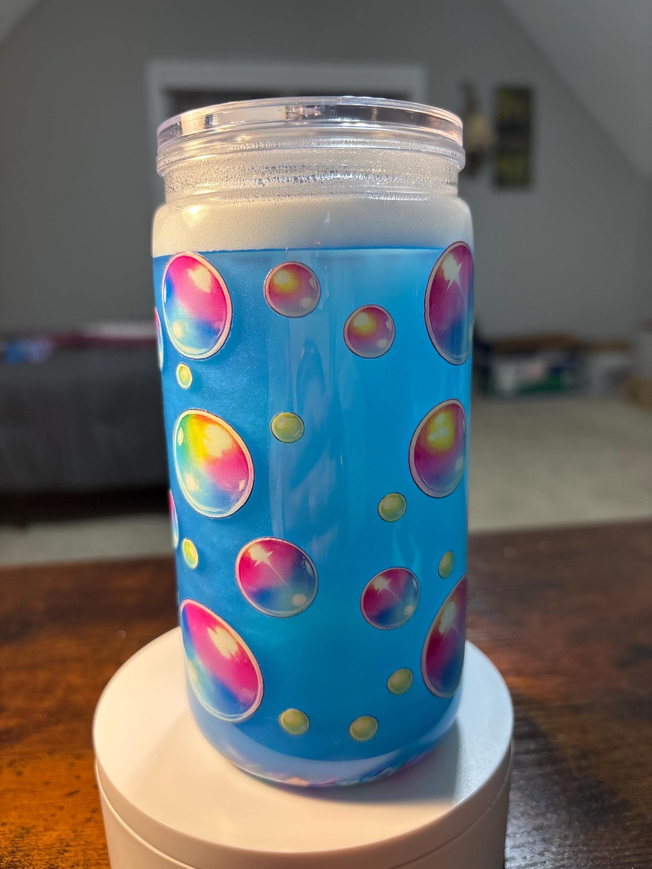 Handmade Rubber Ducky Snow Globe Tumbler | 16oz Acrylic Cup (Customizable)