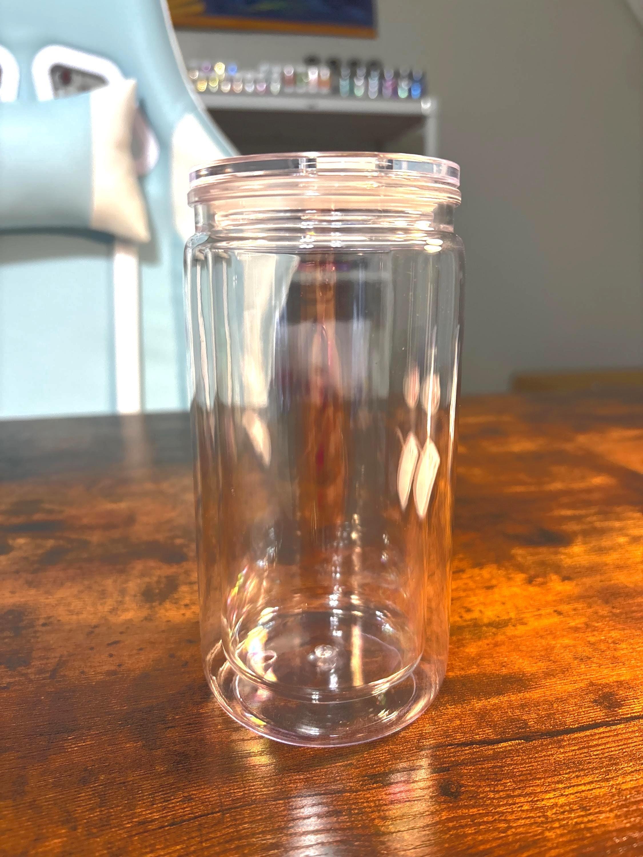 16oz Handmade Acrylic Snow Globe Tumbler | Glitter Shaker Cup | Custom Snowglobe Gift