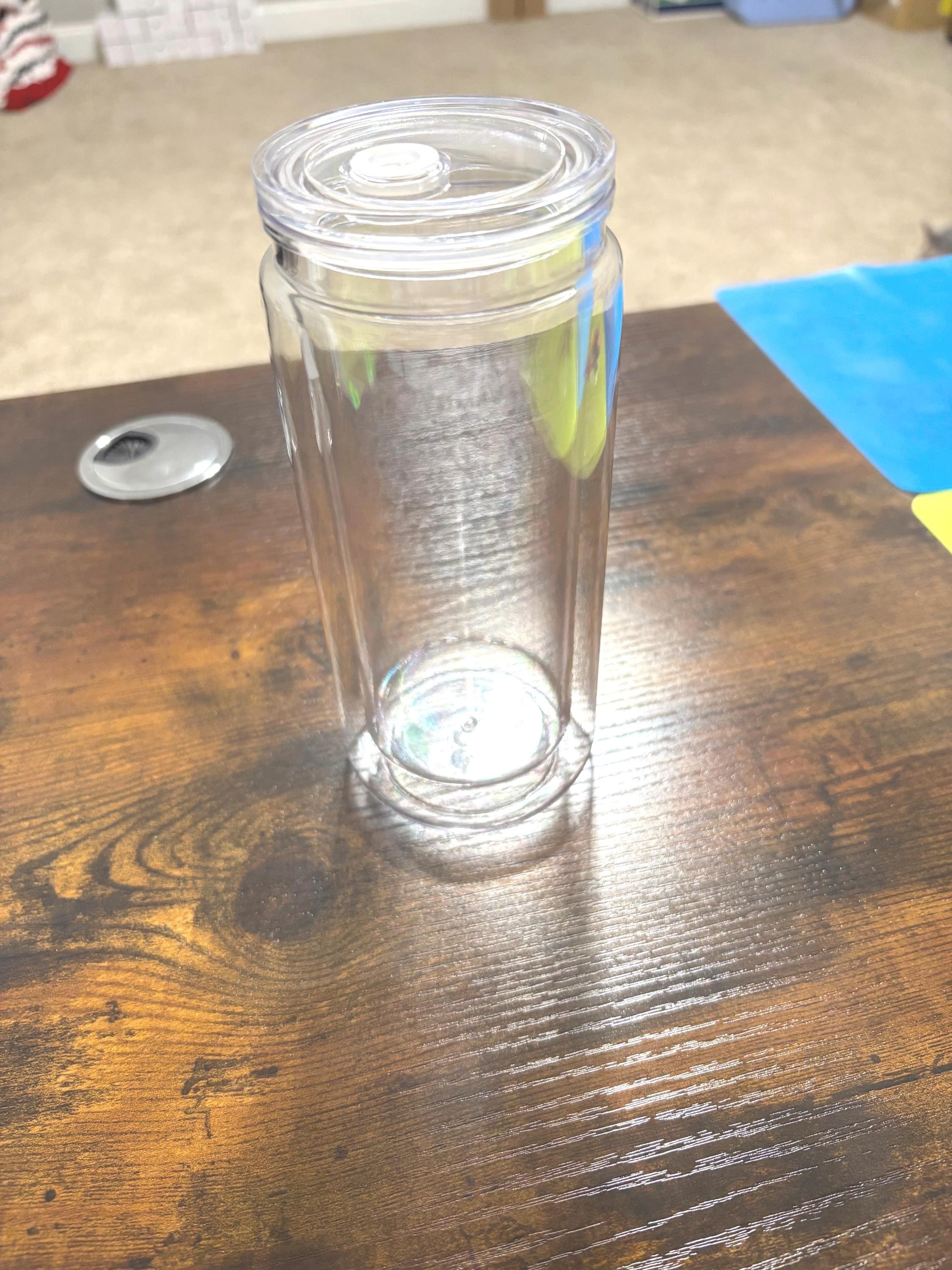 20oz Handmade Acrylic Snow Globe Tumbler | Glitter Shaker Cup | Custom Snowglobe Gift