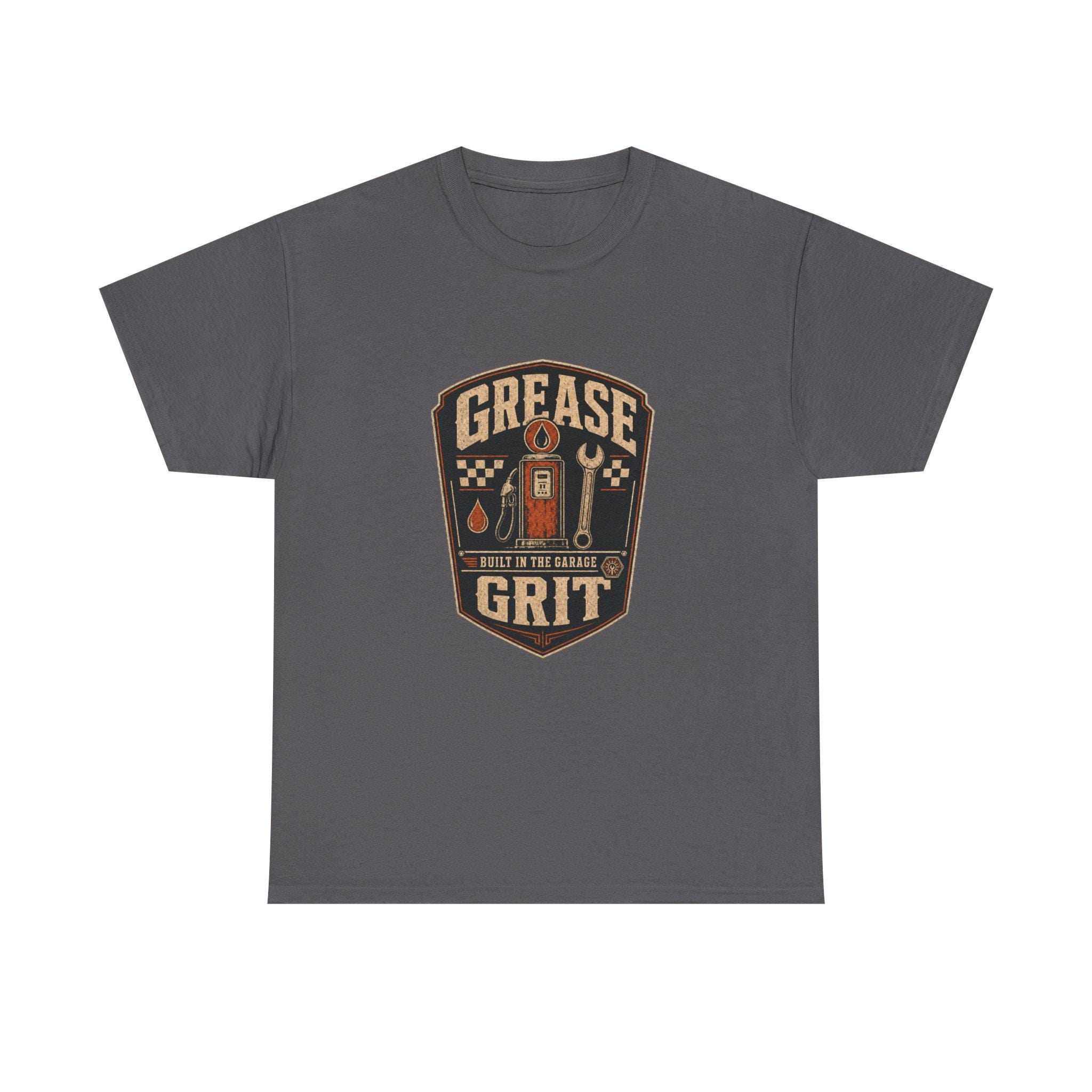 Mechanic T-Shirt, Grease Grit Shirt, Built in the Garage, Gift for Car Guy, view 7