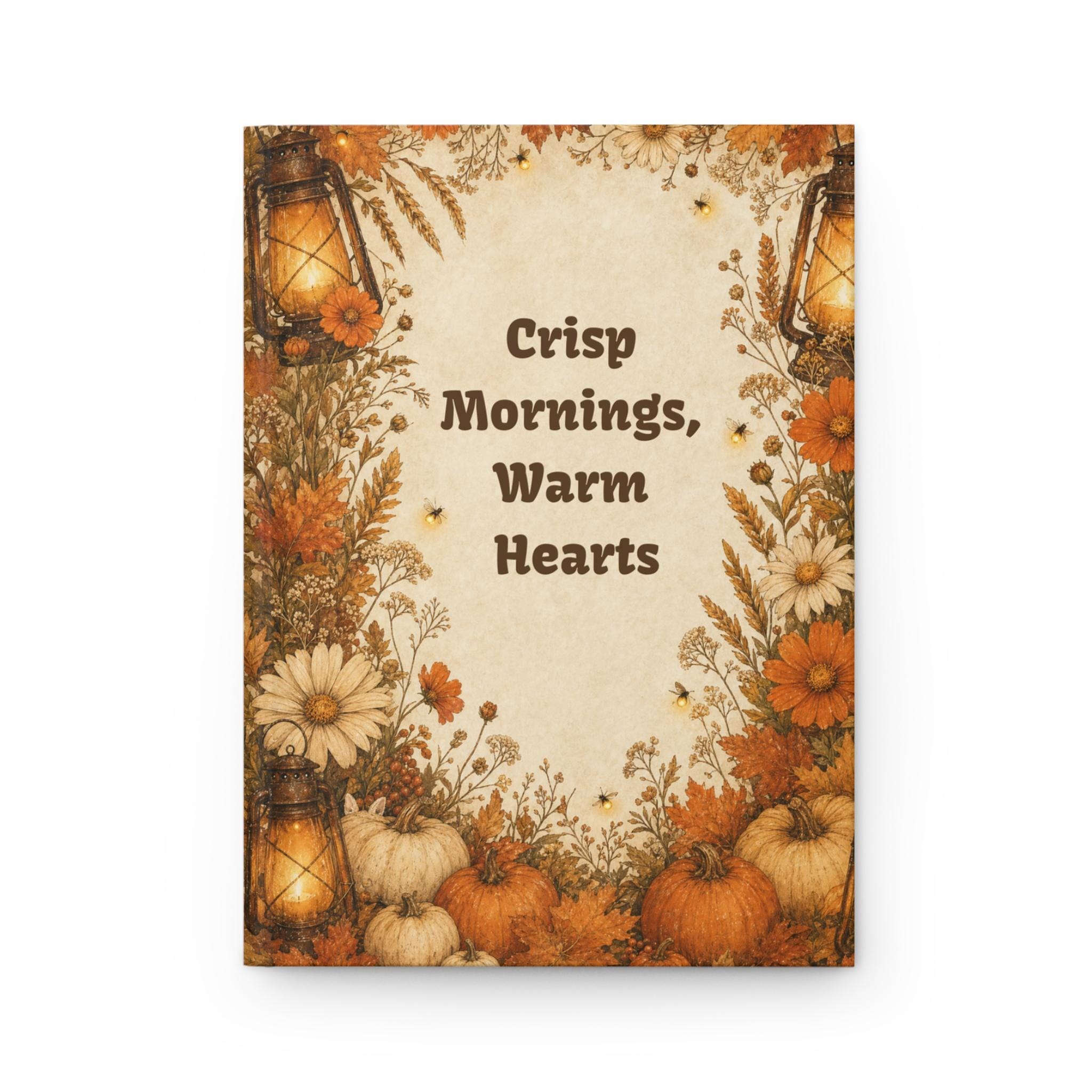 Autumn Pumpkin Floral Journal,Hardcover Fall Notebook, Cozy Gift for Her, view 5