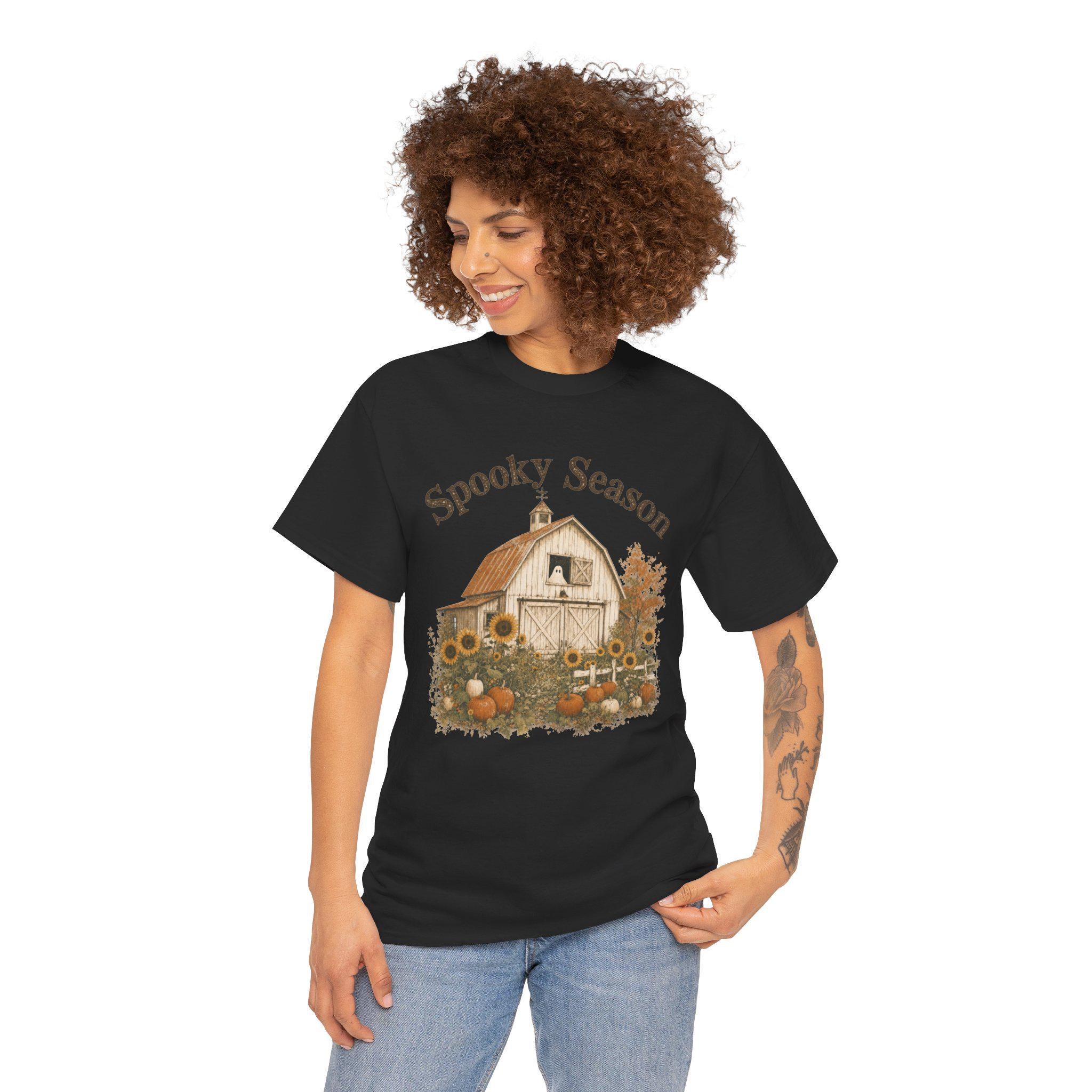 Sunflower Pumpkin Shirt, Fall Farmhouse Tee, Cozy Autumn Halloween Gift, view 10