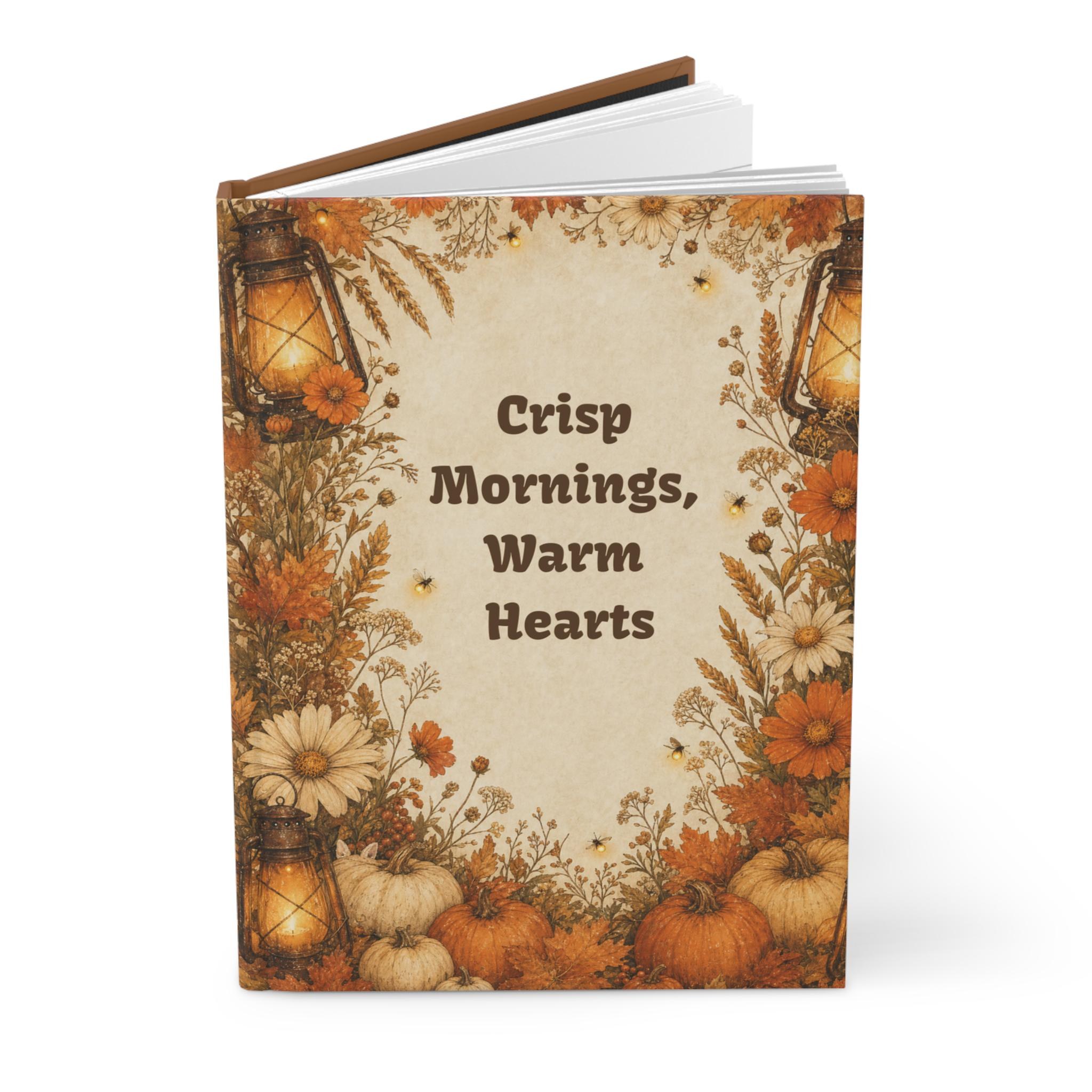 Autumn Pumpkin Floral Journal,Hardcover Fall Notebook, Cozy Gift for Her, view 7