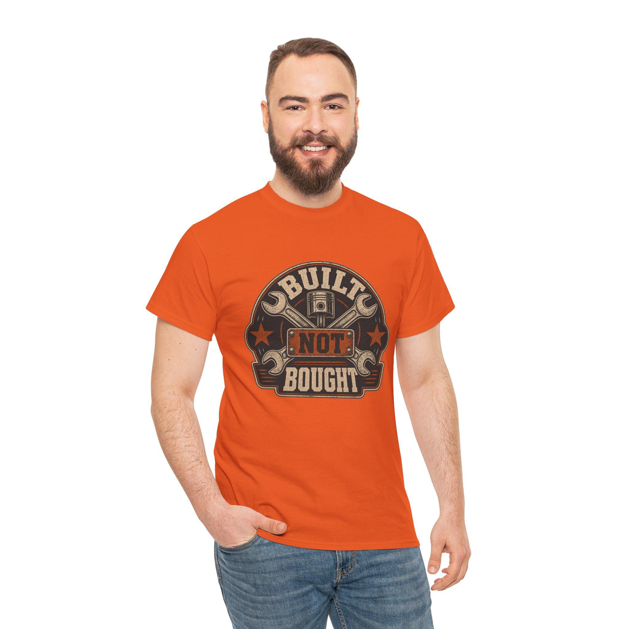 Mechanic T-Shirt, Built Not Bought Shirt, Car Guy Gift, Gearhead Dad Gift, view 11