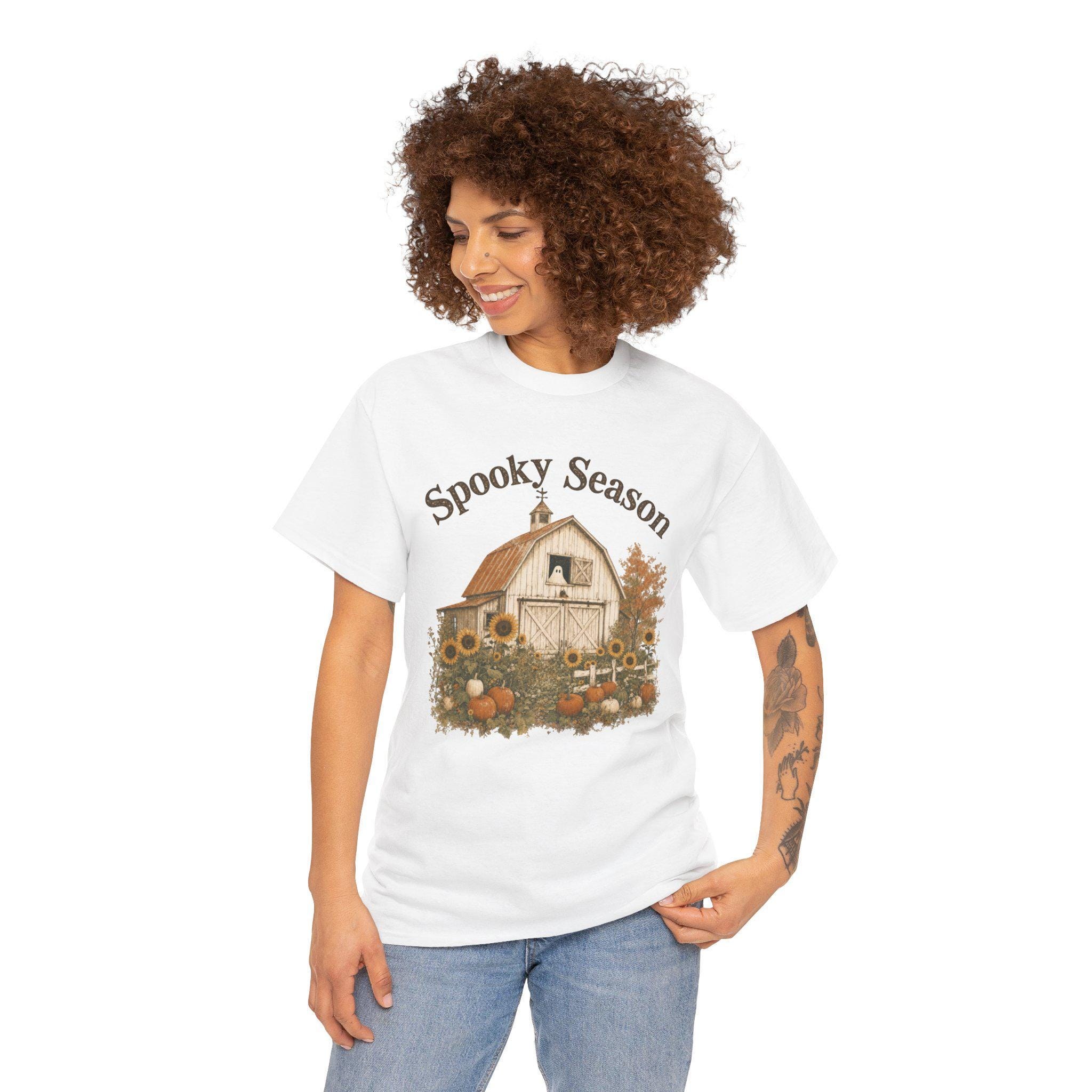 Sunflower Pumpkin Shirt, Fall Farmhouse Tee, Cozy Autumn Halloween Gift, view 9