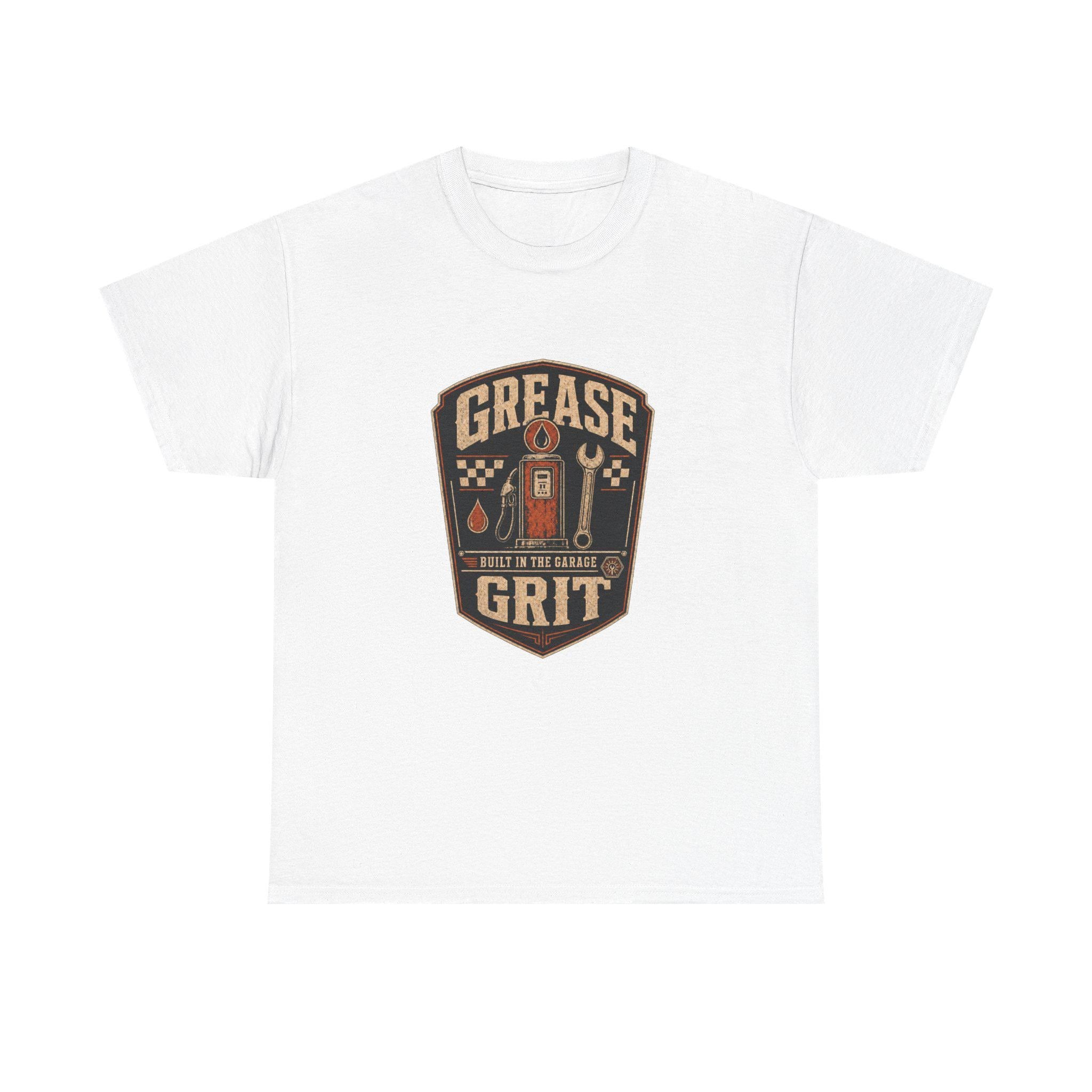 Mechanic T-Shirt, Grease Grit Shirt, Built in the Garage, Gift for Car Guy, view 2