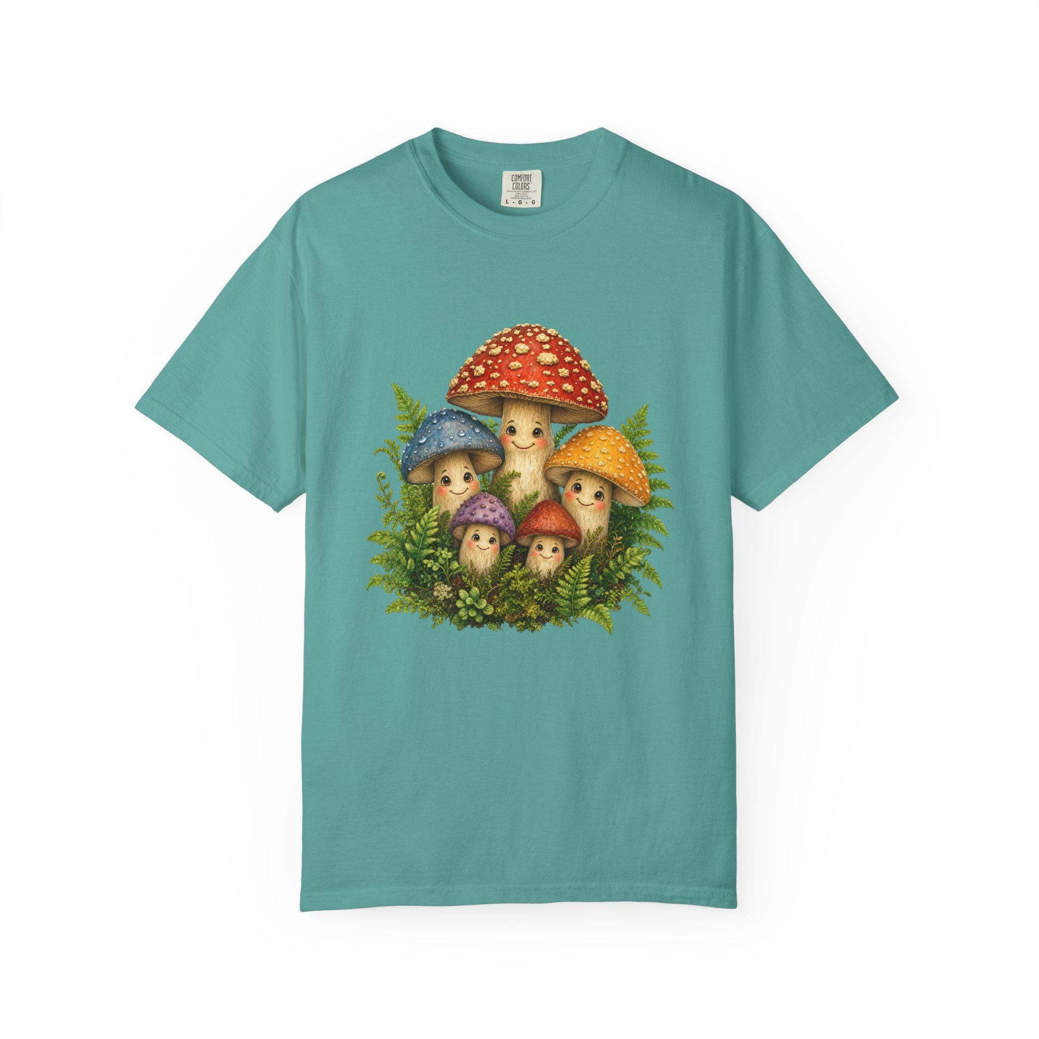 Mushroom T-Shirt Hand Drawn, Cottagecore Fungi Tee, Nature Gift, view 9