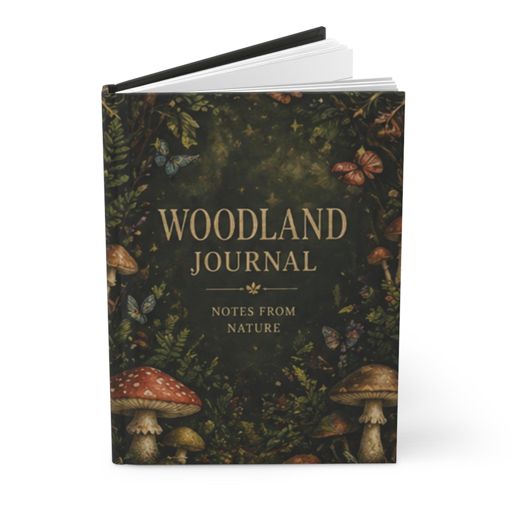 Mushroom Forest Journal, Woodland Nature Hardcover Notebook, Gift, view 10