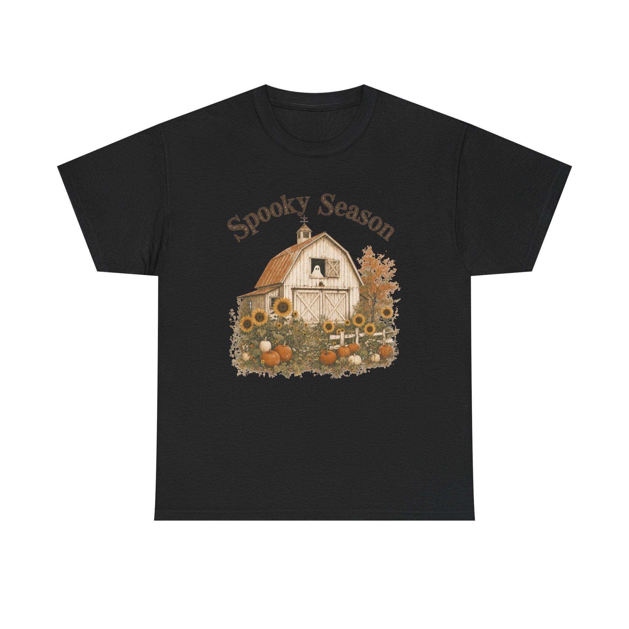 Sunflower Pumpkin Shirt, Fall Farmhouse Tee, Cozy Autumn Halloween Gift, view 4