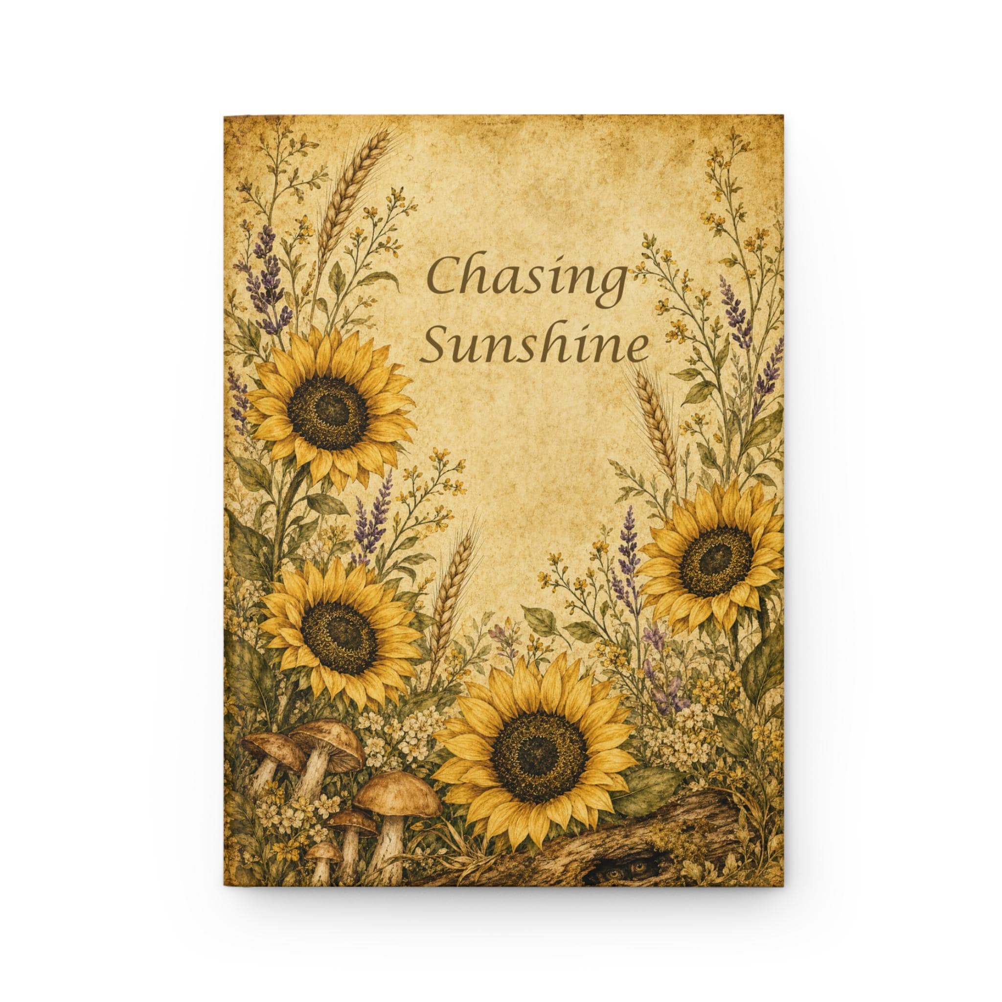 Sunflower Journal Hardcover, Floral Bouquet Notebook, Gift for Her, view 3