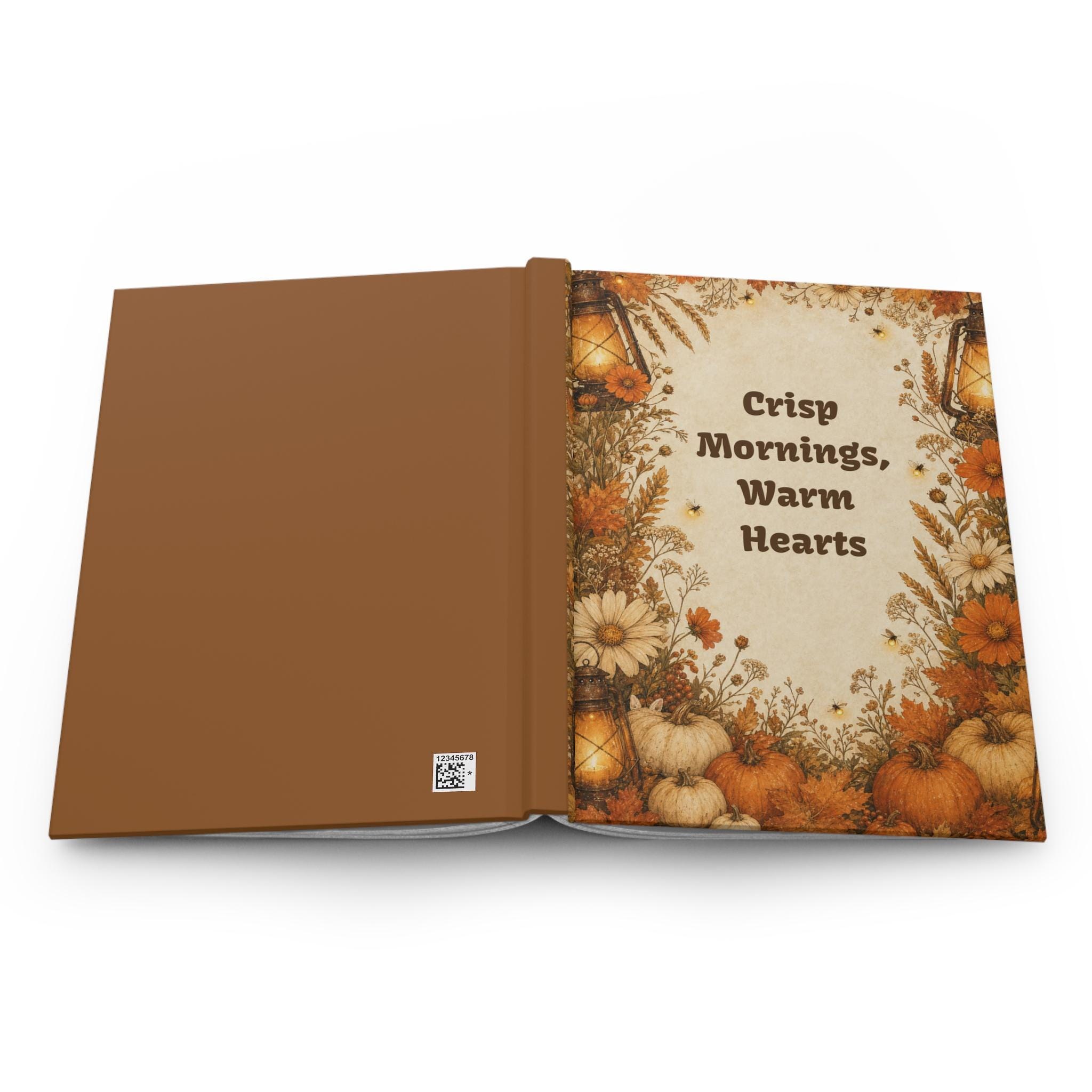Autumn Pumpkin Floral Journal,Hardcover Fall Notebook, Cozy Gift for Her, view 9