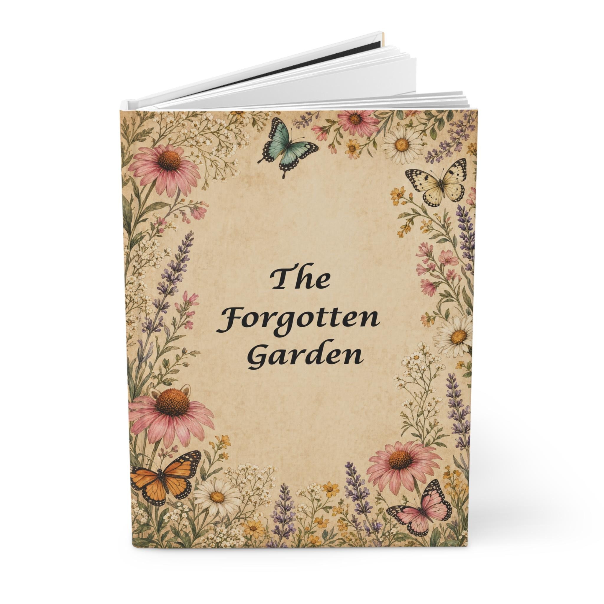 Botanical Floral Journal Hardcover, Vintage Butterfly Notebook for Women, view 5