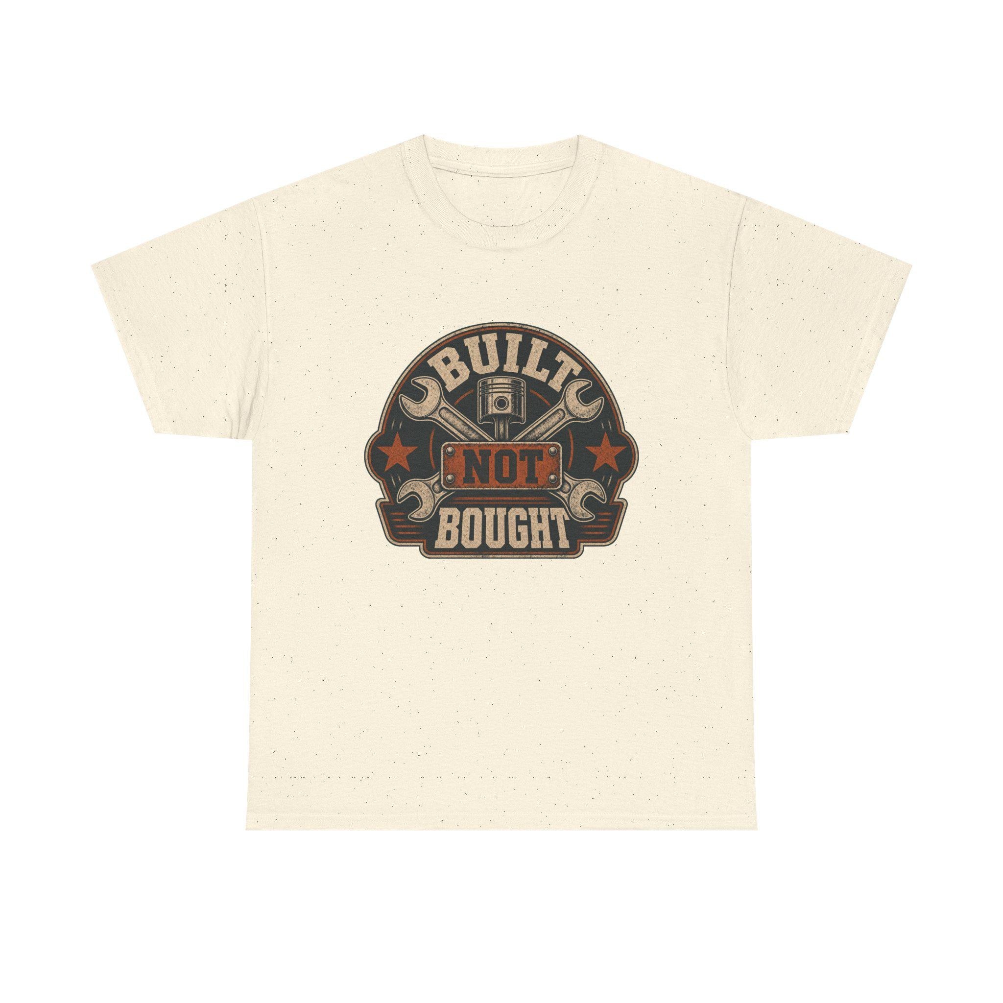 Mechanic T-Shirt, Built Not Bought Shirt, Car Guy Gift, Gearhead Dad Gift, view 5