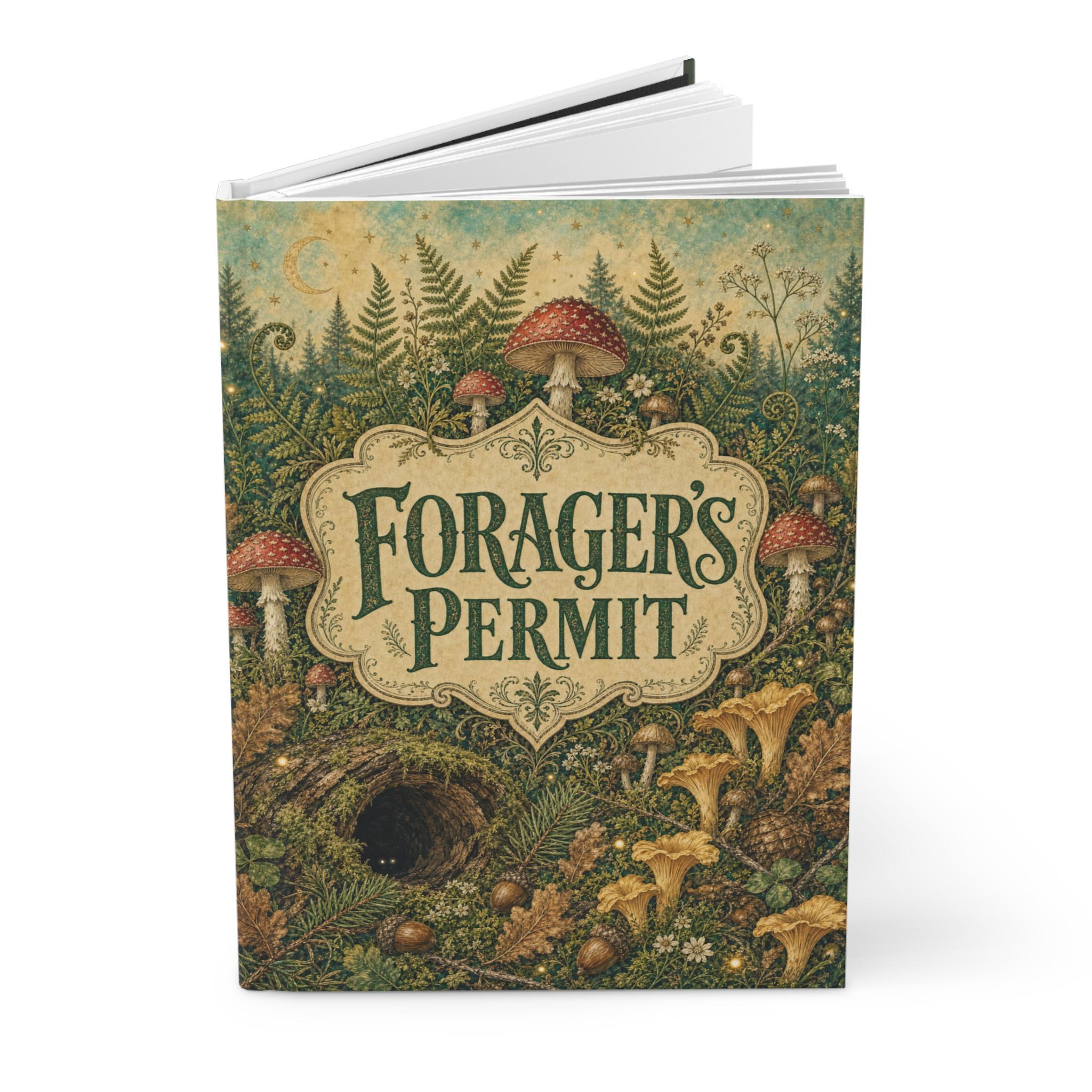 Mushroom Cottagecore Notebook,Forager's Permit Journal, Mushroom Forest Nature Gift, view 11