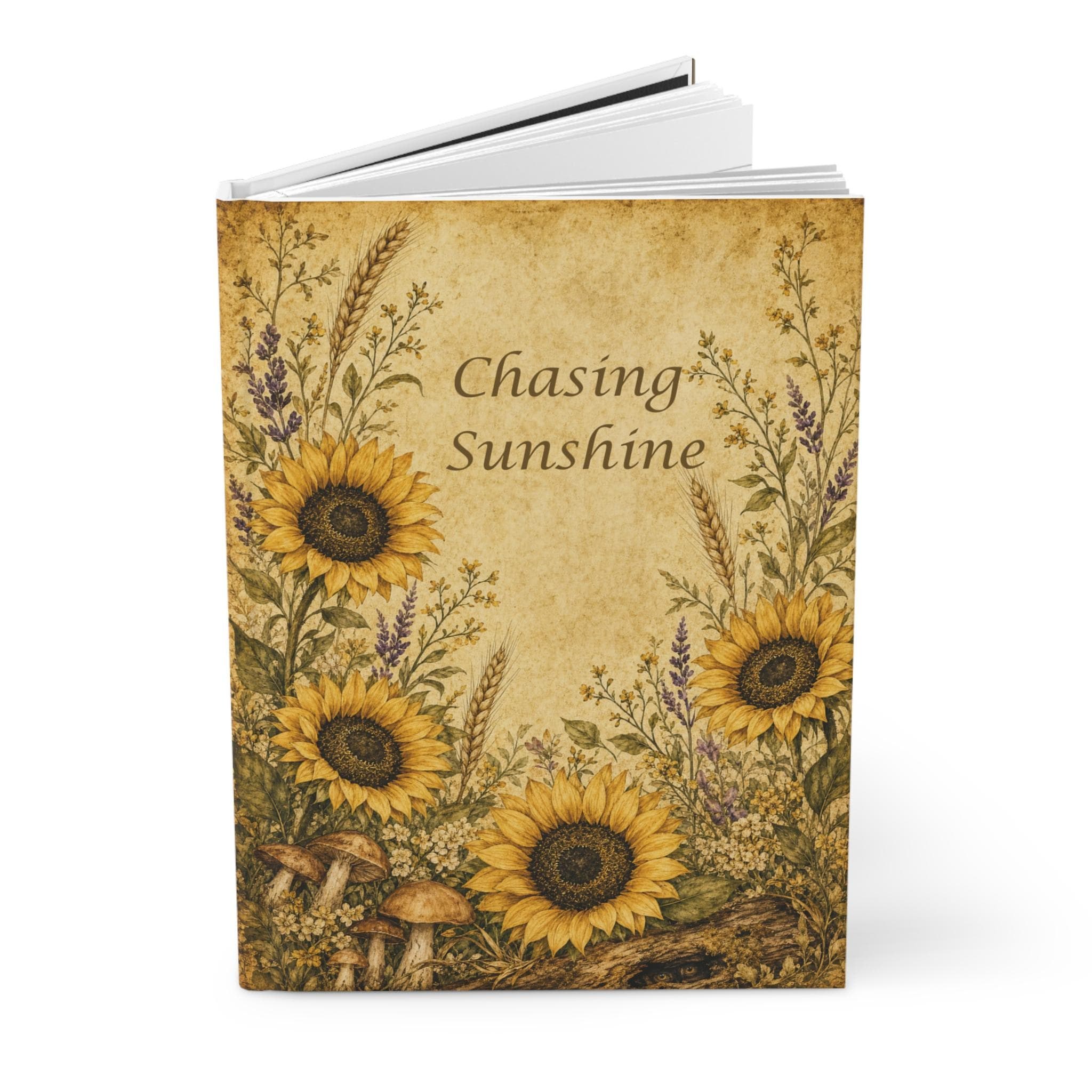 Sunflower Journal Hardcover, Floral Bouquet Notebook, Gift for Her, view 5