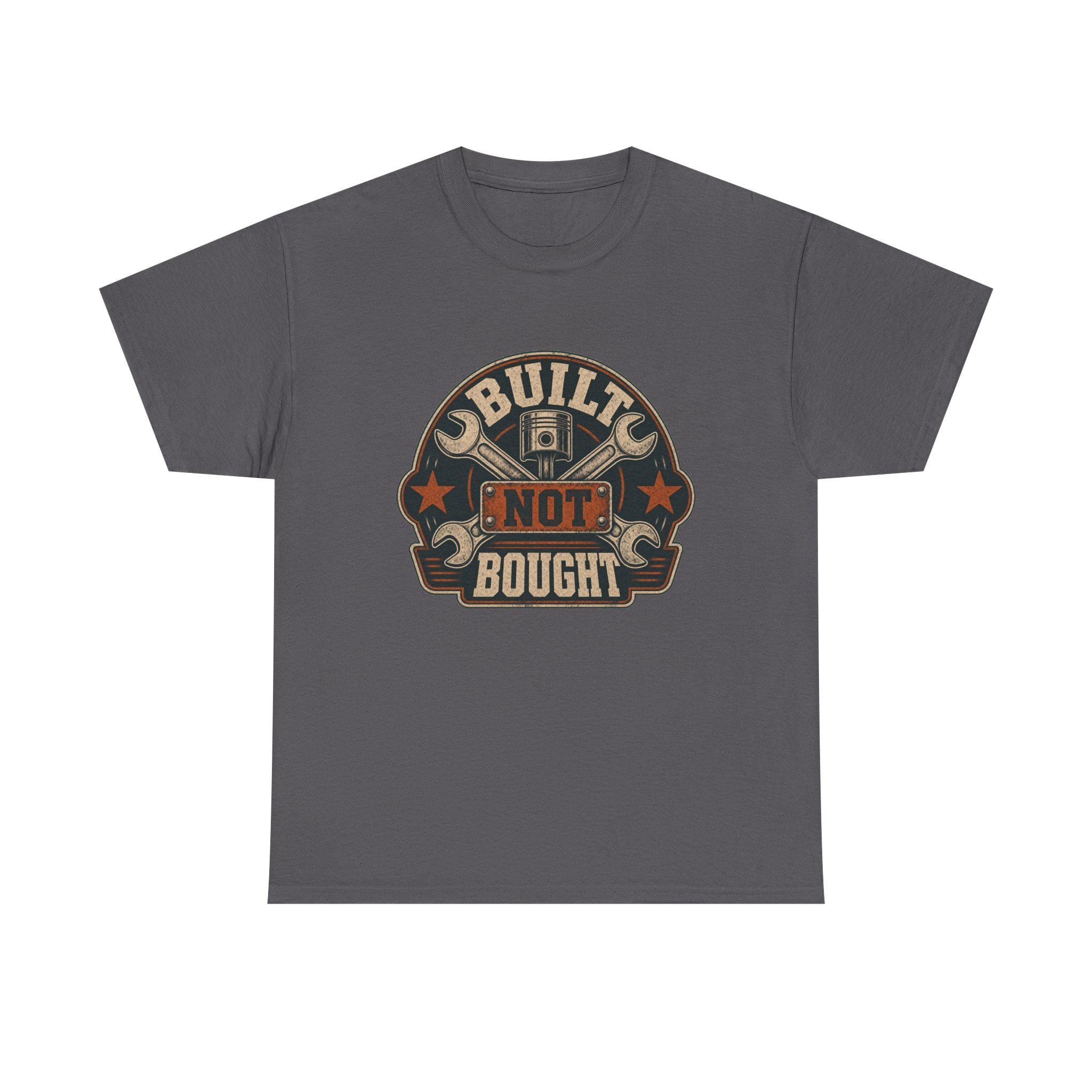 Mechanic T-Shirt, Built Not Bought Shirt, Car Guy Gift, Gearhead Dad Gift, view 7
