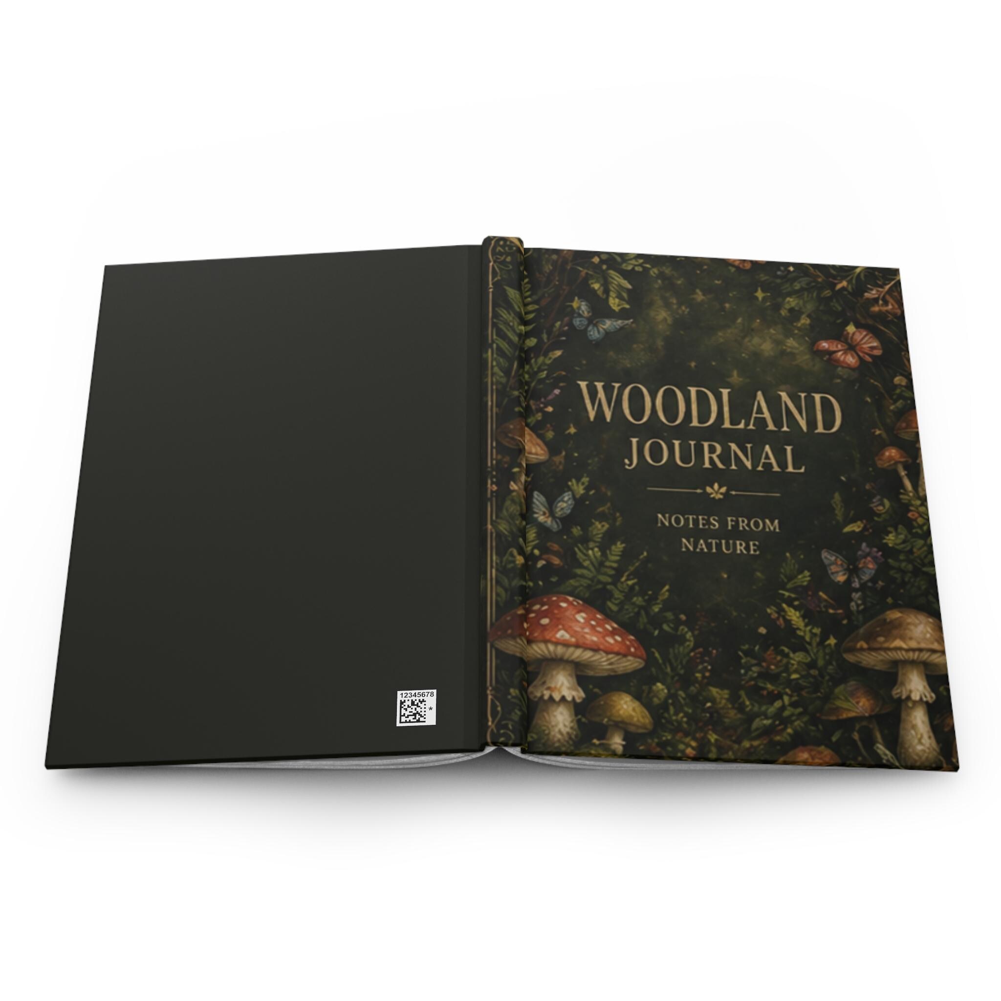 Mushroom Forest Journal, Woodland Nature Hardcover Notebook, Gift, view 11