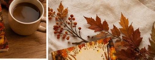Autumn Pumpkin Floral Journal,Hardcover Fall Notebook, Cozy Gift for Her, view 10
