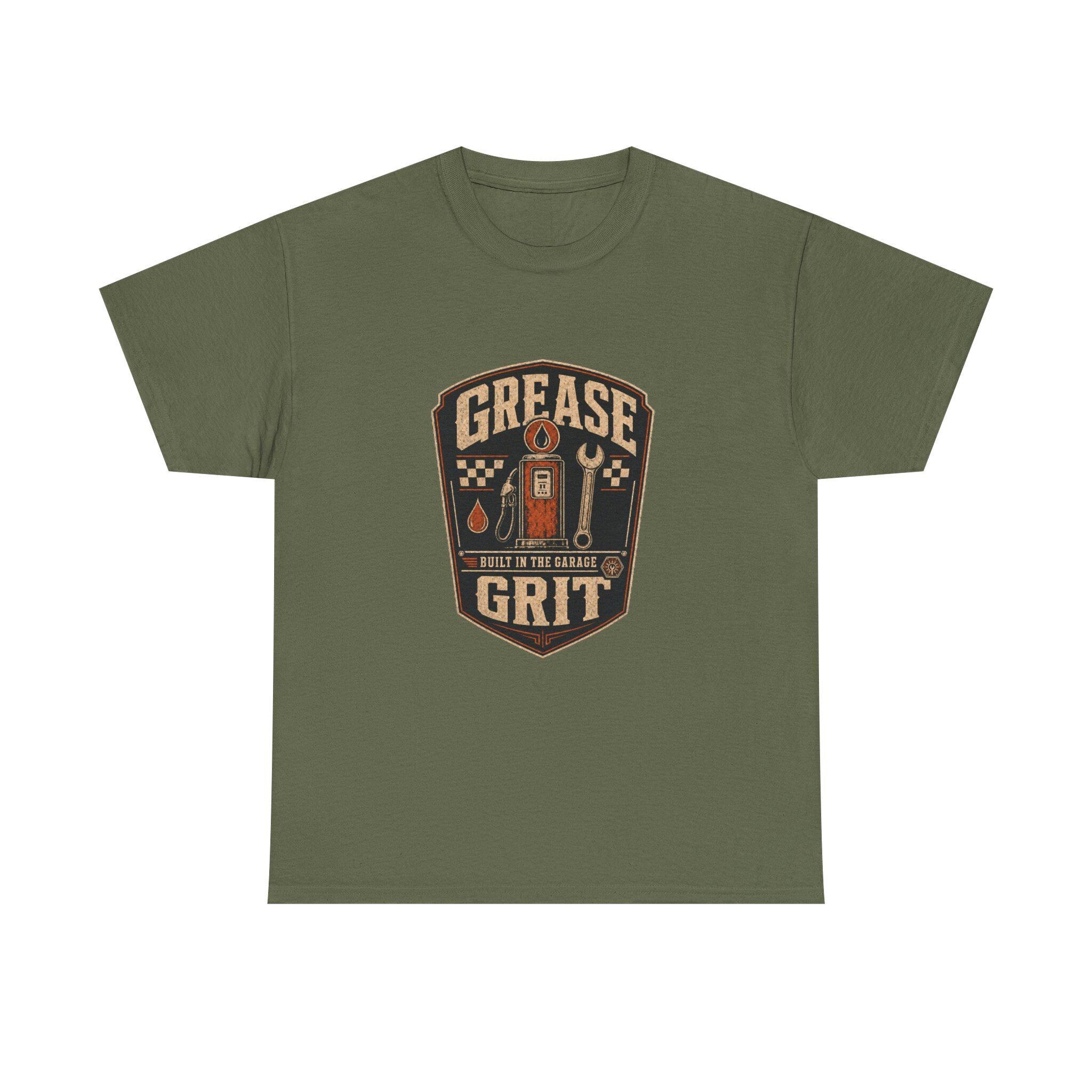 Mechanic T-Shirt, Grease Grit Shirt, Built in the Garage, Gift for Car Guy, view 6