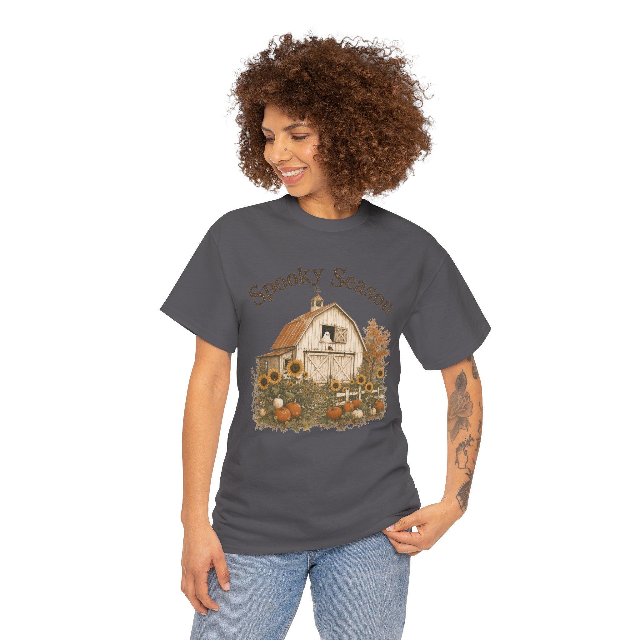 Sunflower Pumpkin Shirt, Fall Farmhouse Tee, Cozy Autumn Halloween Gift, view 13