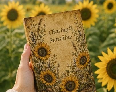 Sunflower Journal Hardcover, Floral Bouquet Notebook, Gift for Her, view 11