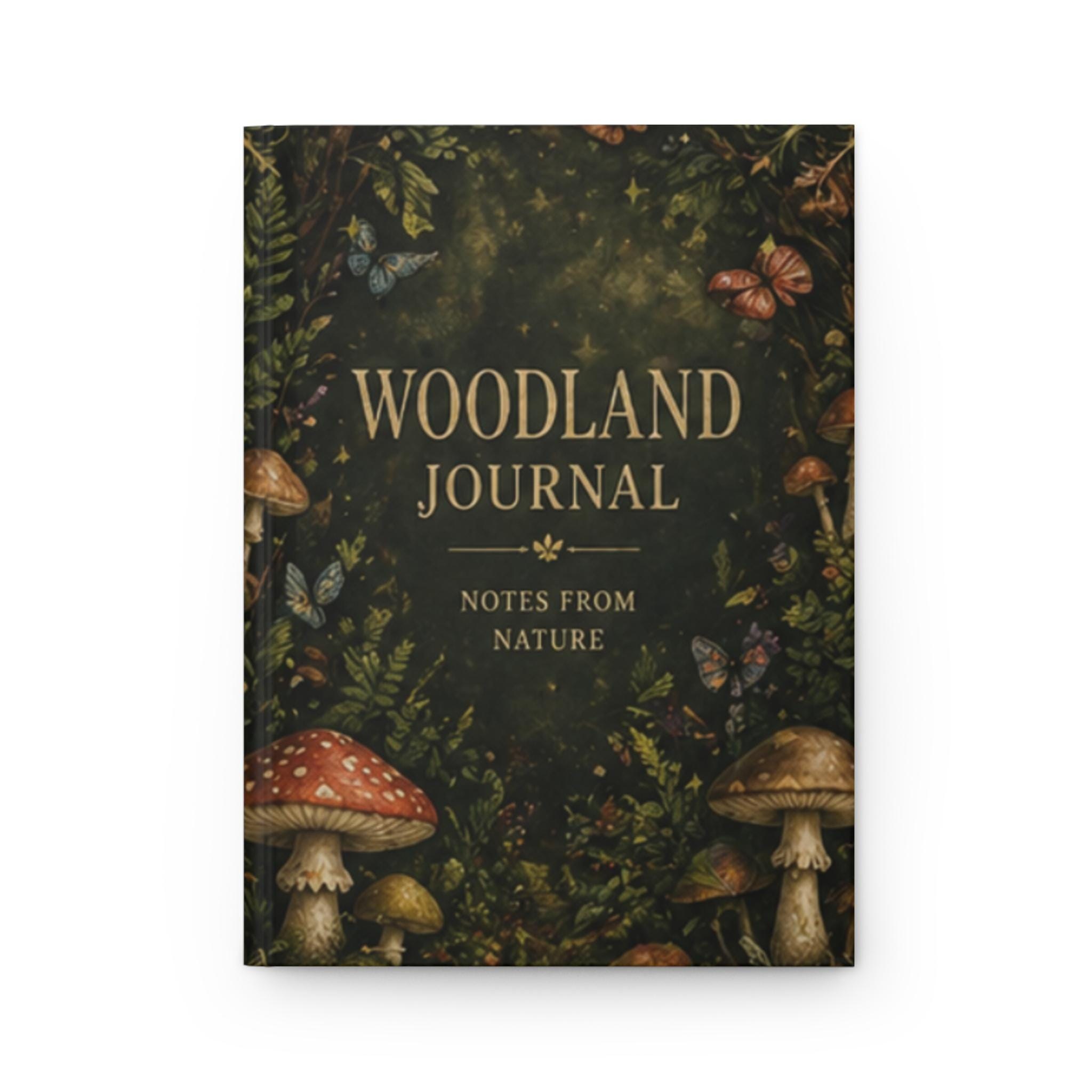 Mushroom Forest Journal, Woodland Nature Hardcover Notebook, Gift, view 7