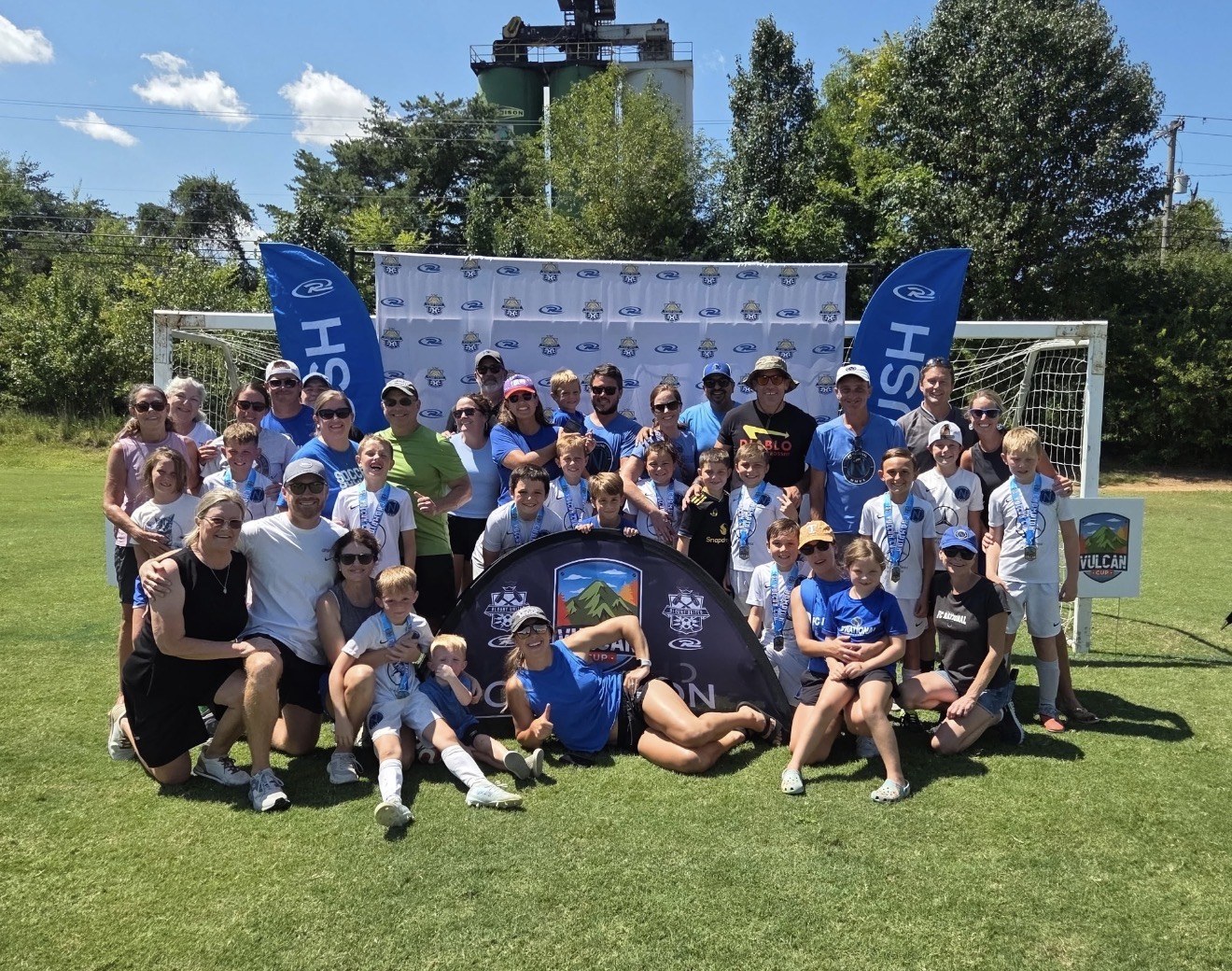 FC National U10B Select team celebrating the Vulcan Cup championship