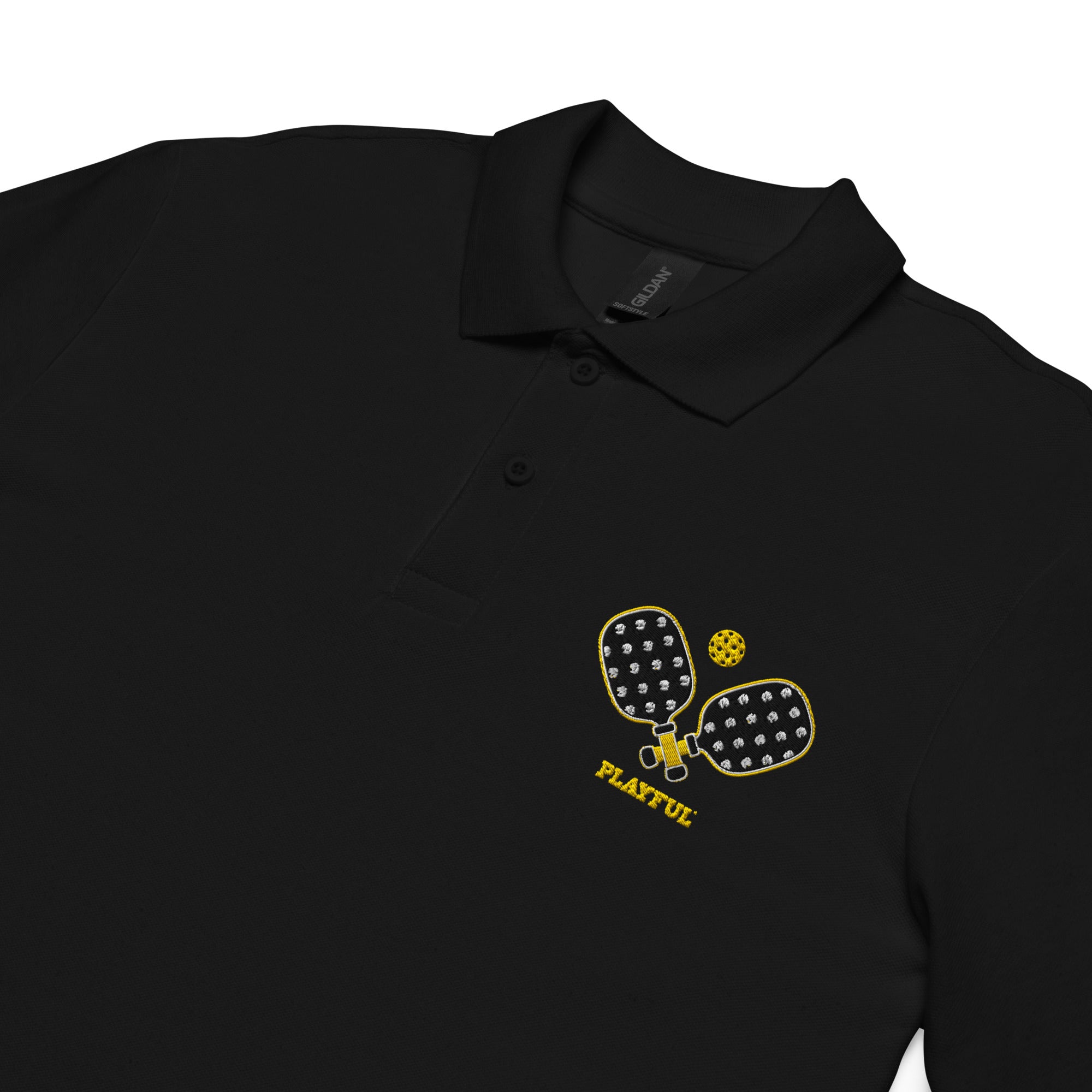 I Am Playful pickleball unisex pique polo shirt